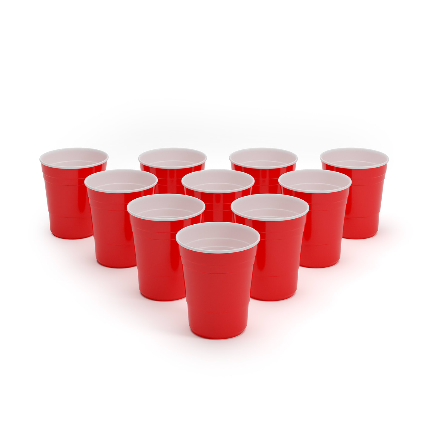 BeerCup Nadal 10 Oz, červené párty poháre, v štýle amerických univerzít, 295 ml, opakovane použiteľné – Obrázok 2