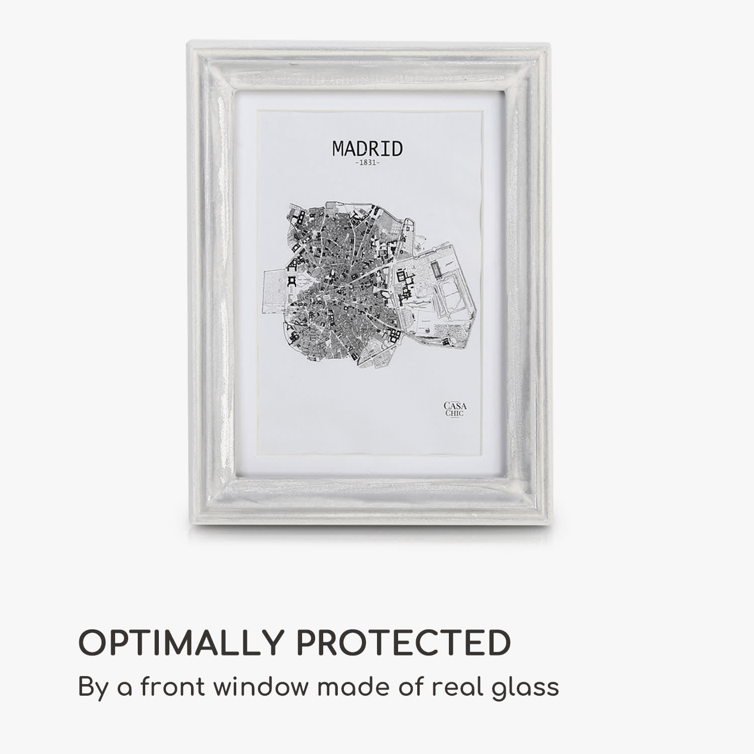 Casa Chic Lancaster, rámy na obrázky, obdĺžnikové, sada 3 rámov, fotky 17 x 12 cm, pasparta, drevo – Obrázok 5