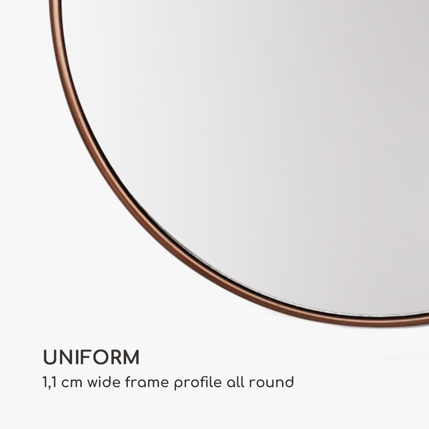 Casa Chic Fournier Nástenné zrkadlo s kovovým rámom okrúhle 58.8 x 58.8 cm – Obrázok 5