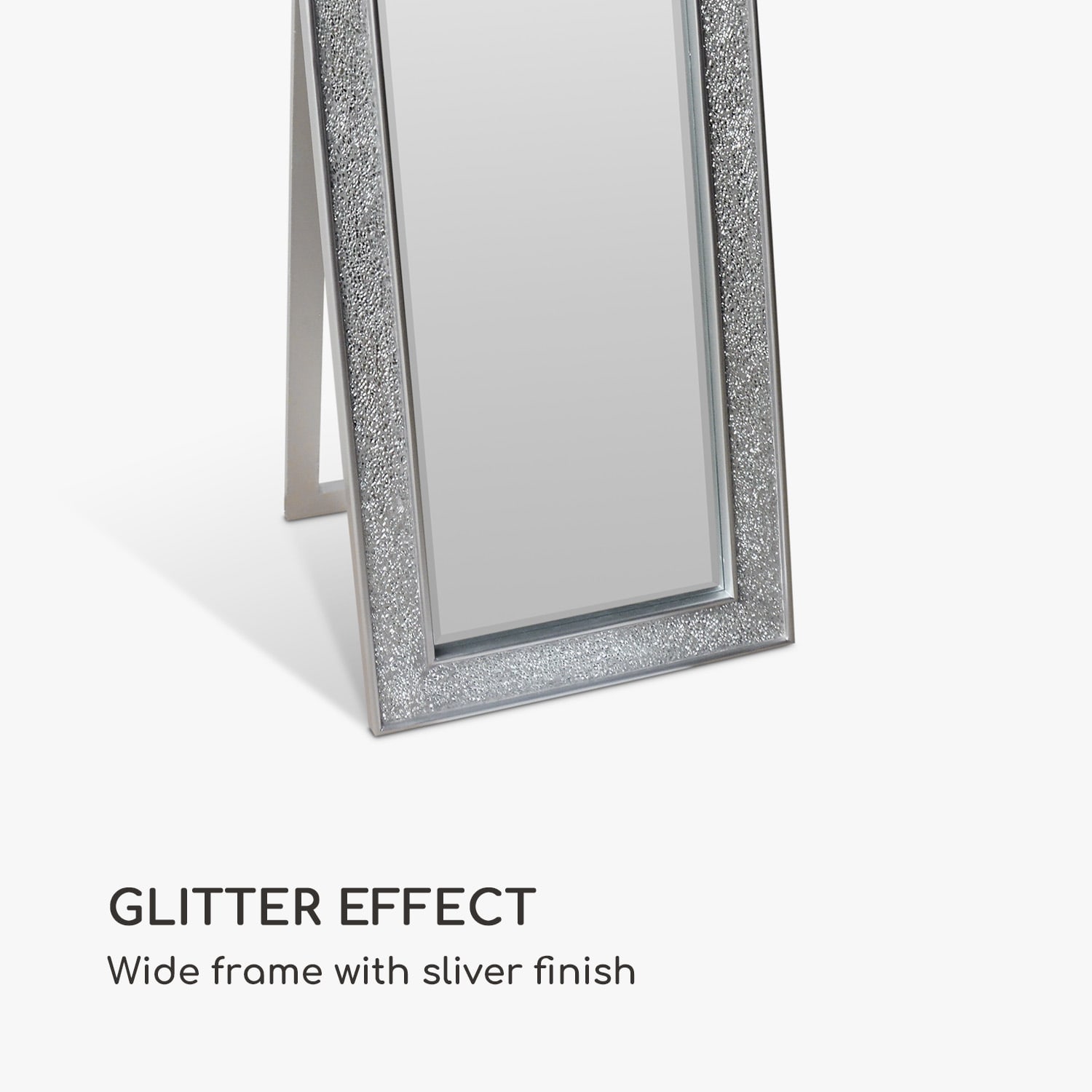 Casa Chic Norwich Zrkadlo Obdĺžnikový drevený rám 130 x 45 cm Mozaikový dizajn – Obrázok 5