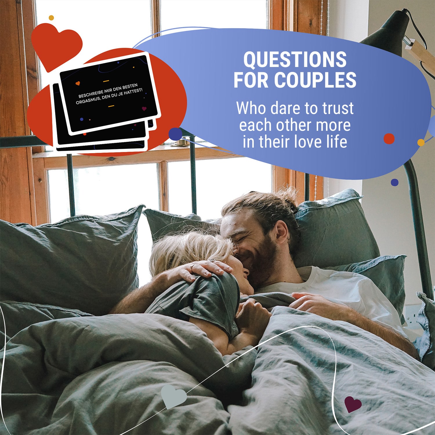 Spielehelden Fragen für Paare... über Liebe und Erotik Kartová hra – Obrázok 2