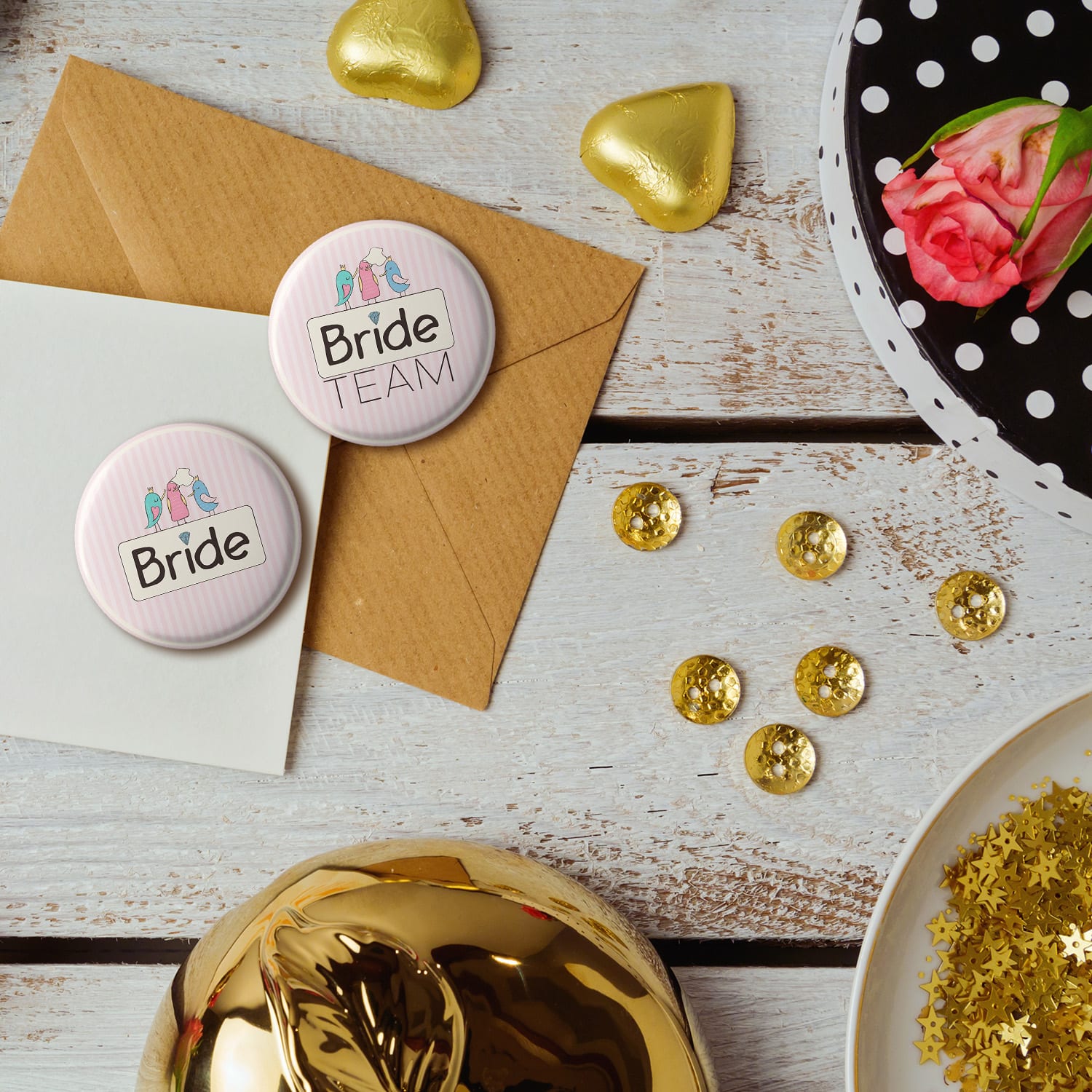 Spielehelden Odznaky Sweet Bride Dievčenská rozlúčka so slobodou 12 odznakov 5,6 cm extra veľké Darček na dievčenskú rozlúčku so slobodou – Obrázok 4