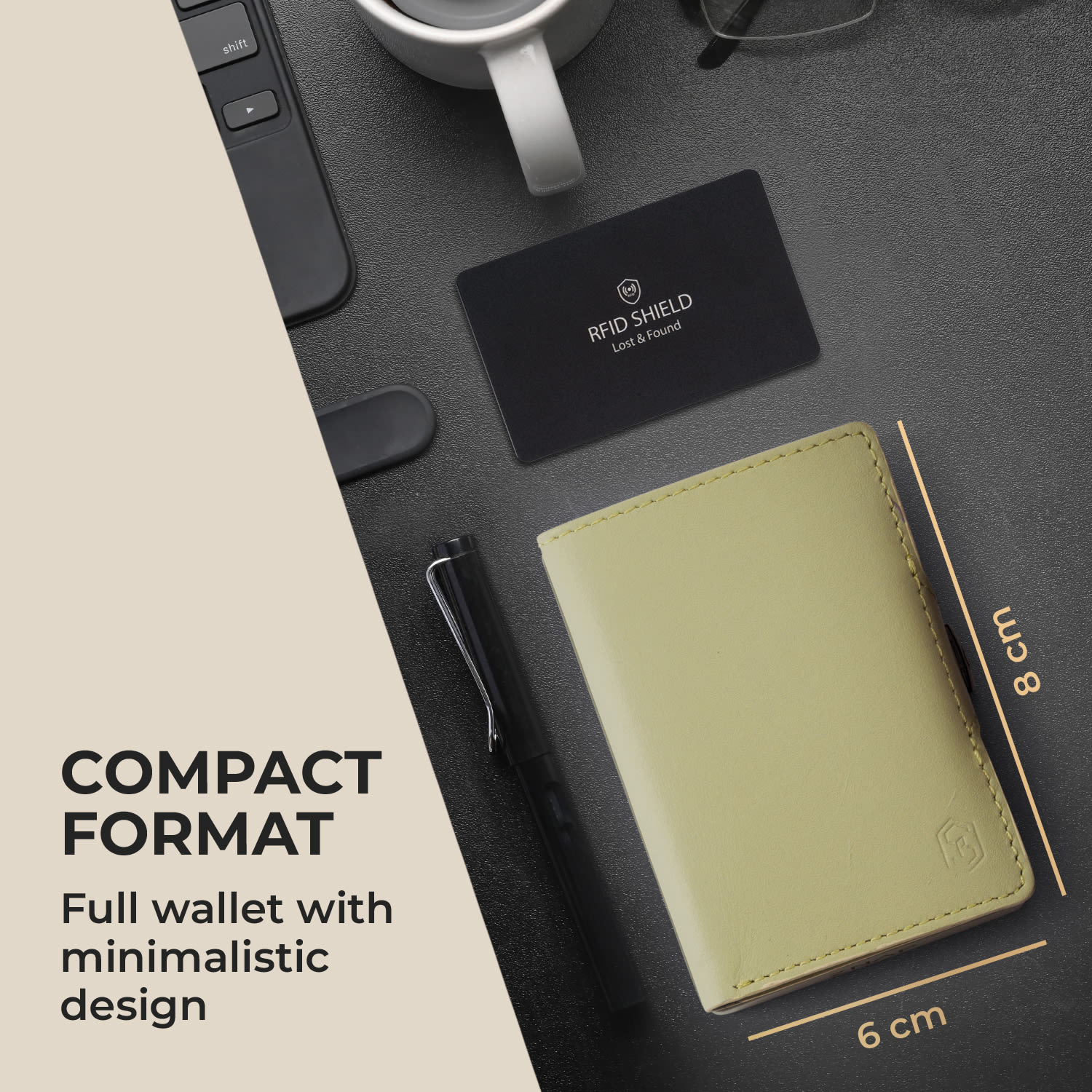 Slimpuro ZNAP Slim Wallet, 8 kariet, priehradka na mince, 8,9 x 1,5 x 6,3 cm (Š x V x H), ochrana RFID – Obrázok 4