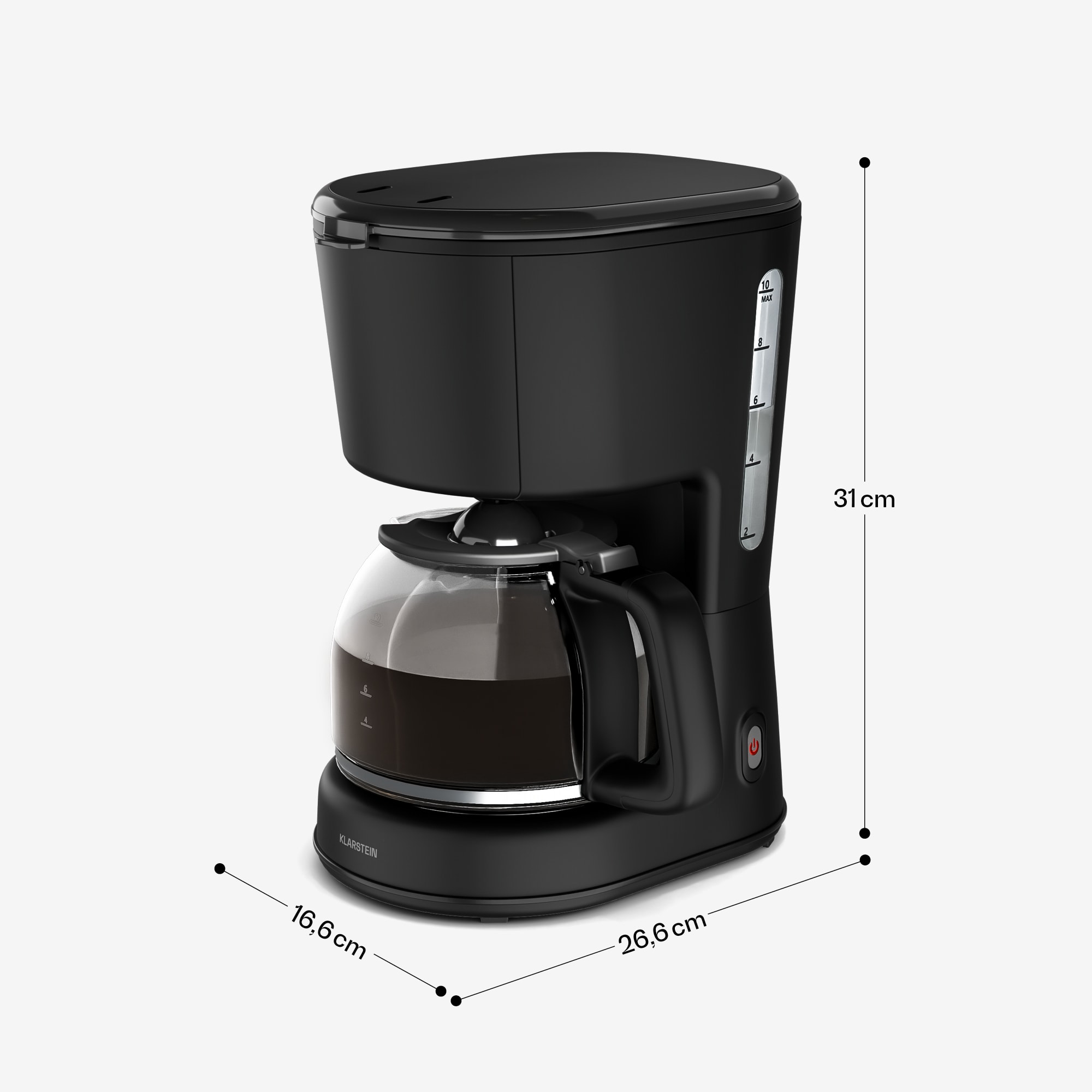 Klarstein Velaire kávovar na filtrovanú kávu | 1,25 litra | Funkcia udržiavania teploty | 900 W | 10 šálok – Obrázok 4