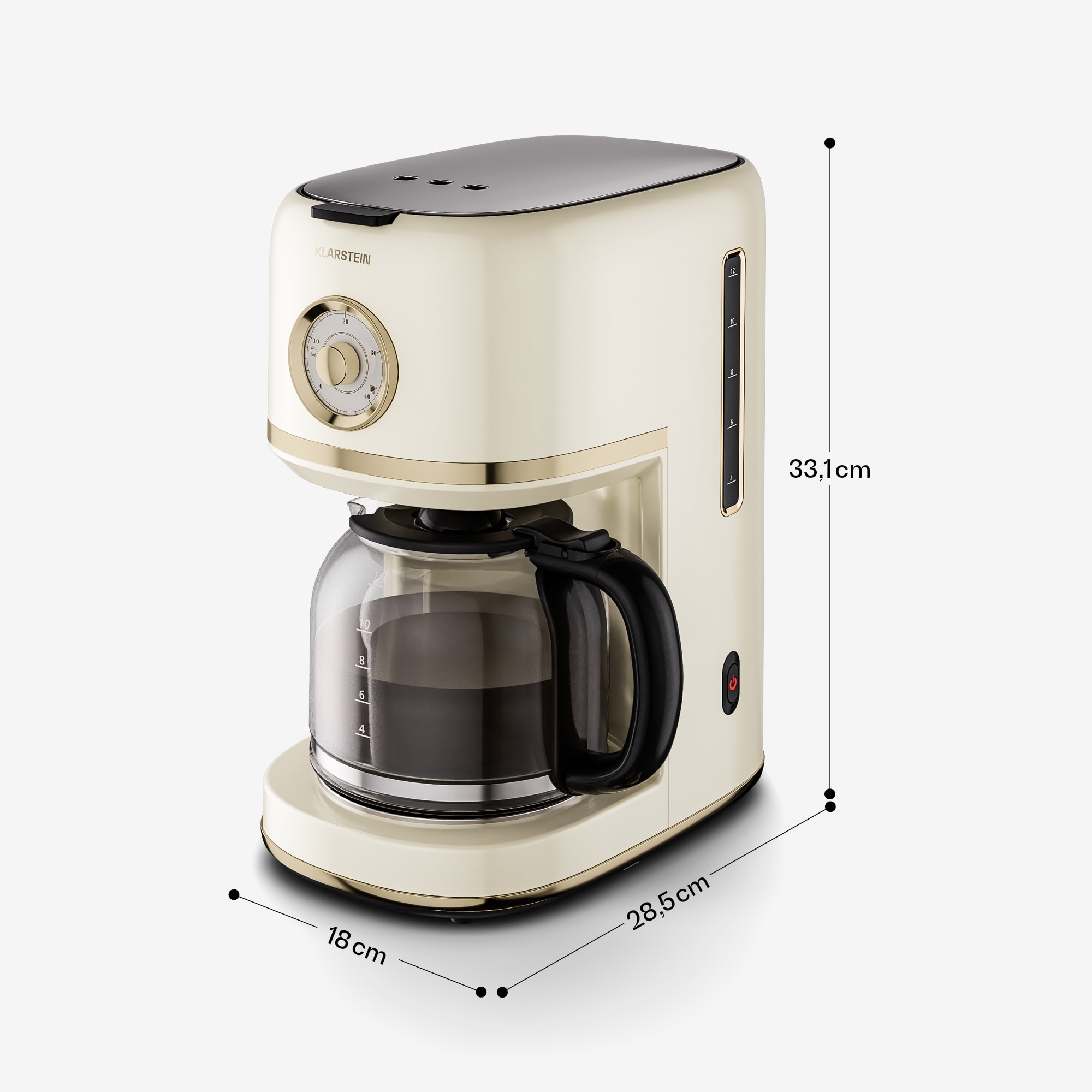 Klarstein Victoria kávovar na filtrovanú kávu | 1,5 litra | Funkcia udržiavania teploty | 12 šálok – Obrázok 5