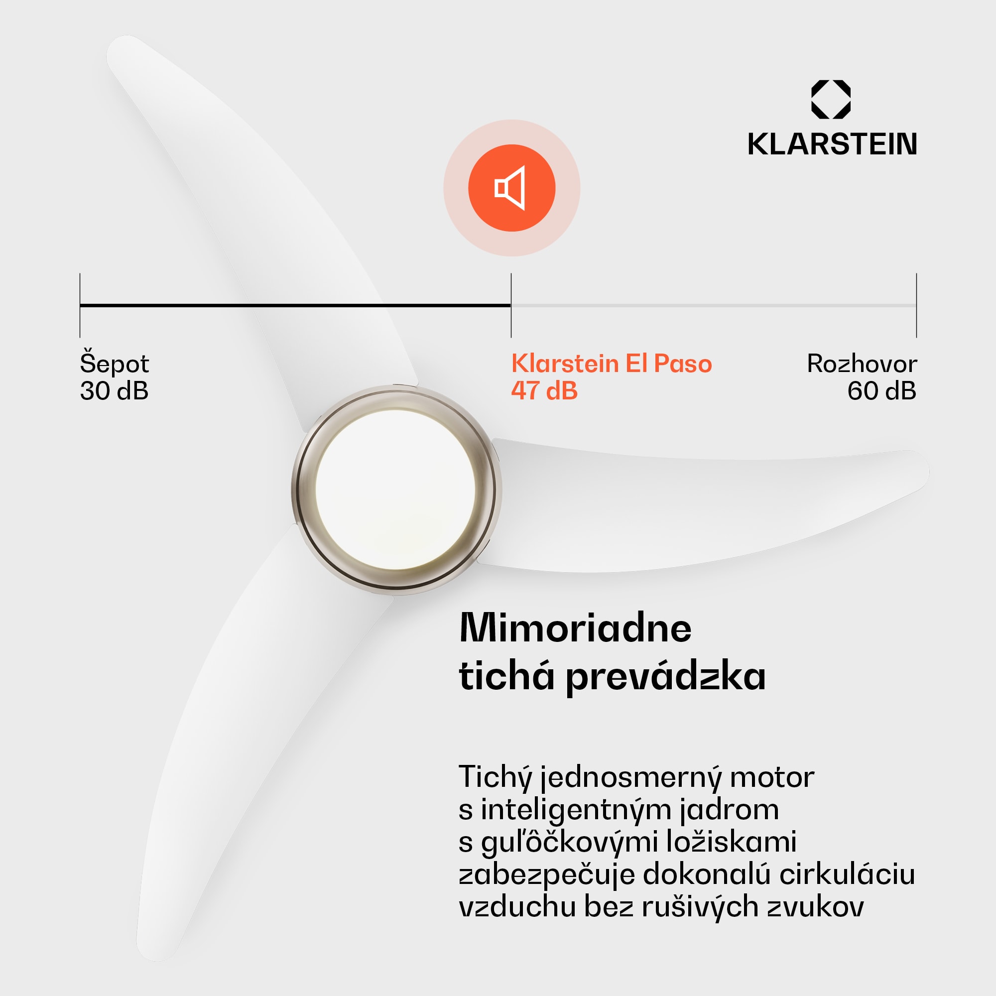 Klarstein El Paso stropný ventilátor so svetlom | 132 cm | 35 W | Tichá prevádzka | Drevo – Obrázok 5