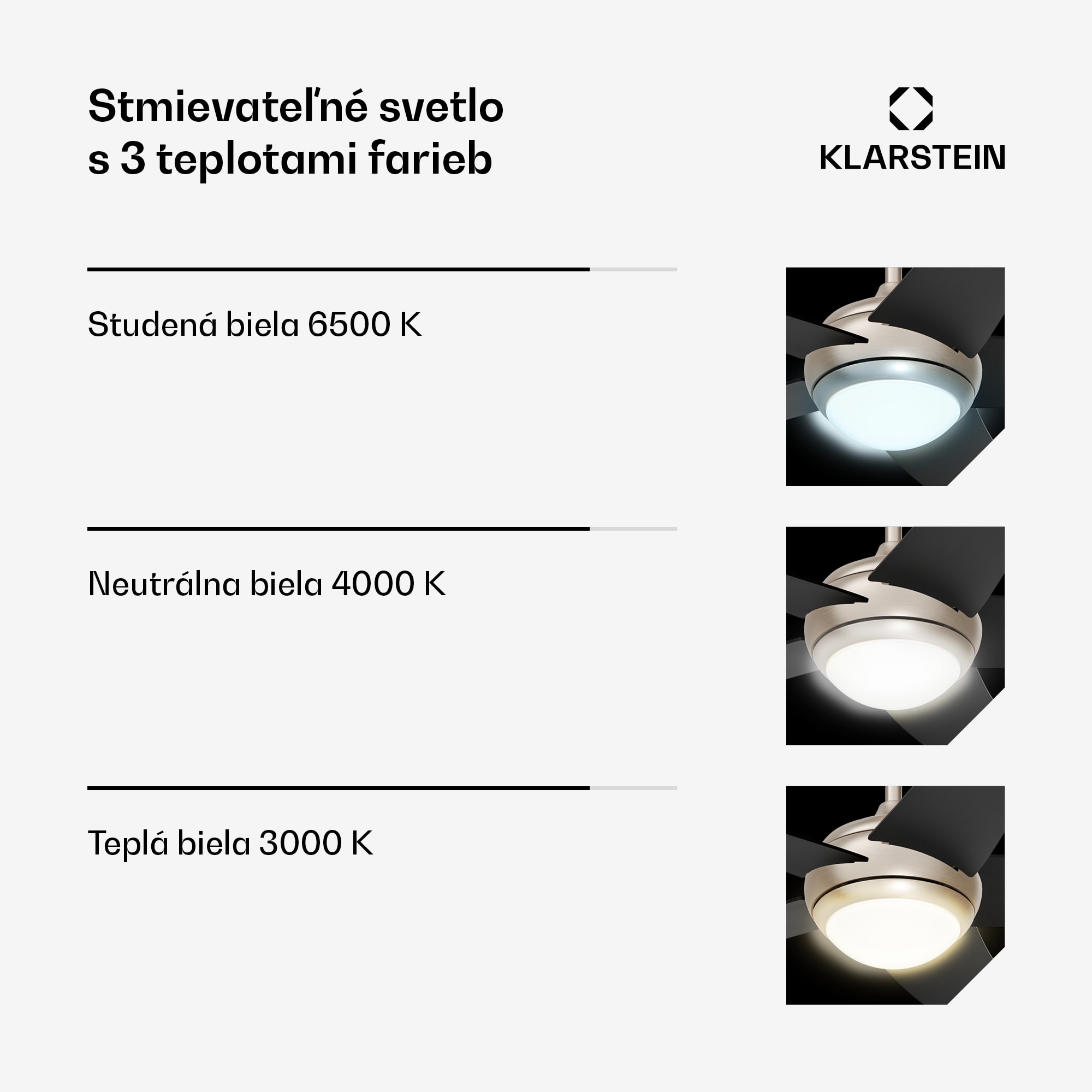 Klarstein Bolero stropný ventilátor so svetlom | 132 cm | 35 W | Tichá prevádzka | Drevo – Obrázok 3