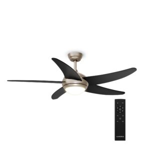 Klarstein Bolero stropný ventilátor so svetlom | 132 cm | 35 W | Tichá prevádzka | Drevo