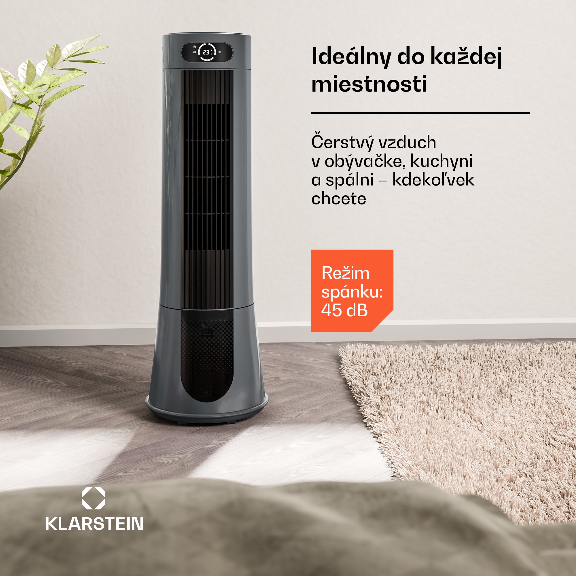 Klarstein Frost ochladzovač vzduchu s vodným chladením | 200 m³/h | 7 l | 20 m² | 2 chladiace balíky | 4 režimy | 45 W – Obrázok 3