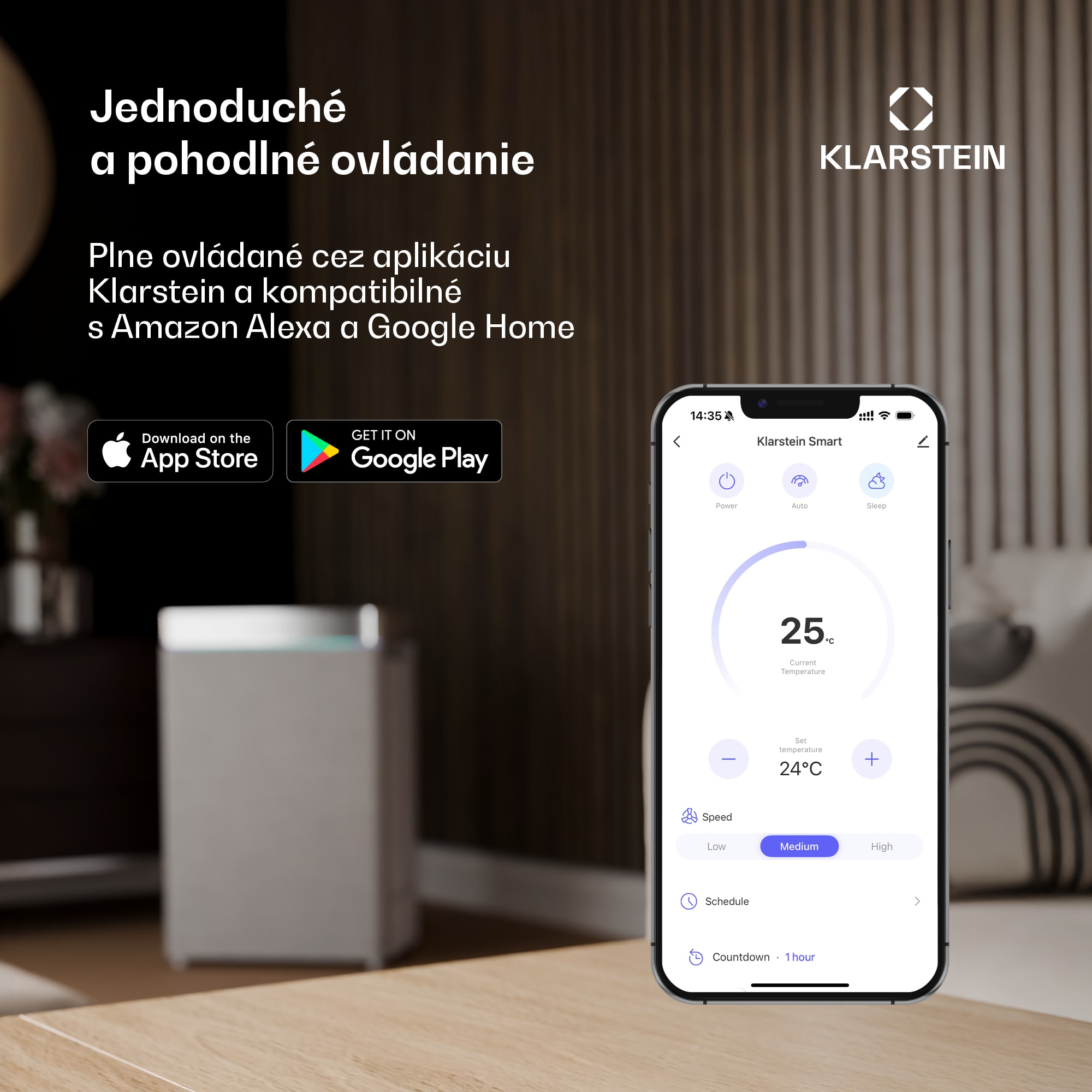 Klarstein ZenBreeze inteligentný stropný ventilátor so svetlom | 48 cm | 16 W | Tichý | LED | Akryl – Obrázok 4