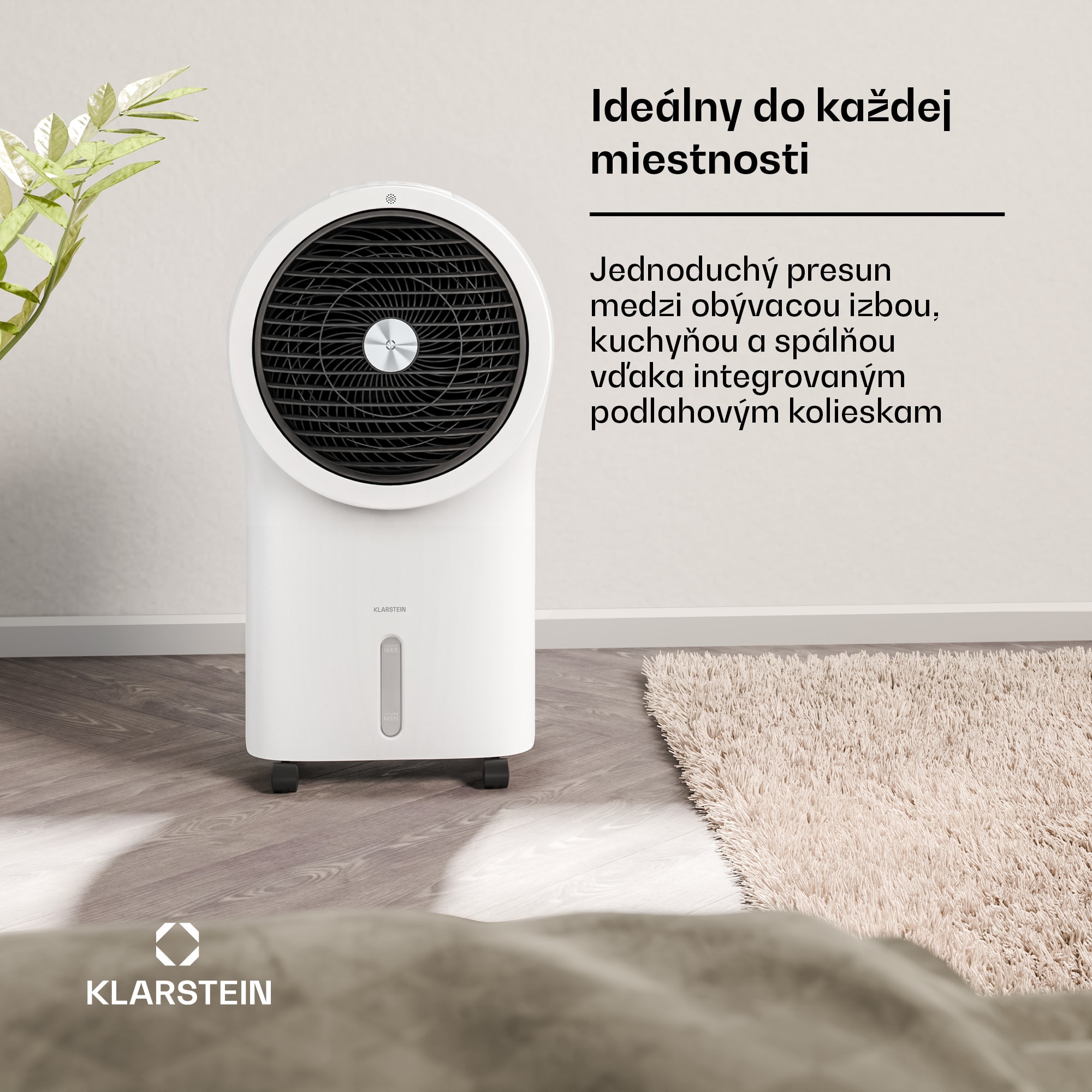 Klarstein Whirlwind ochladzovač vzduchu | 320 m³/h | 6 l | 30 m² | 2 chladiace balíky | 3 režimy | 60 W – Obrázok 3