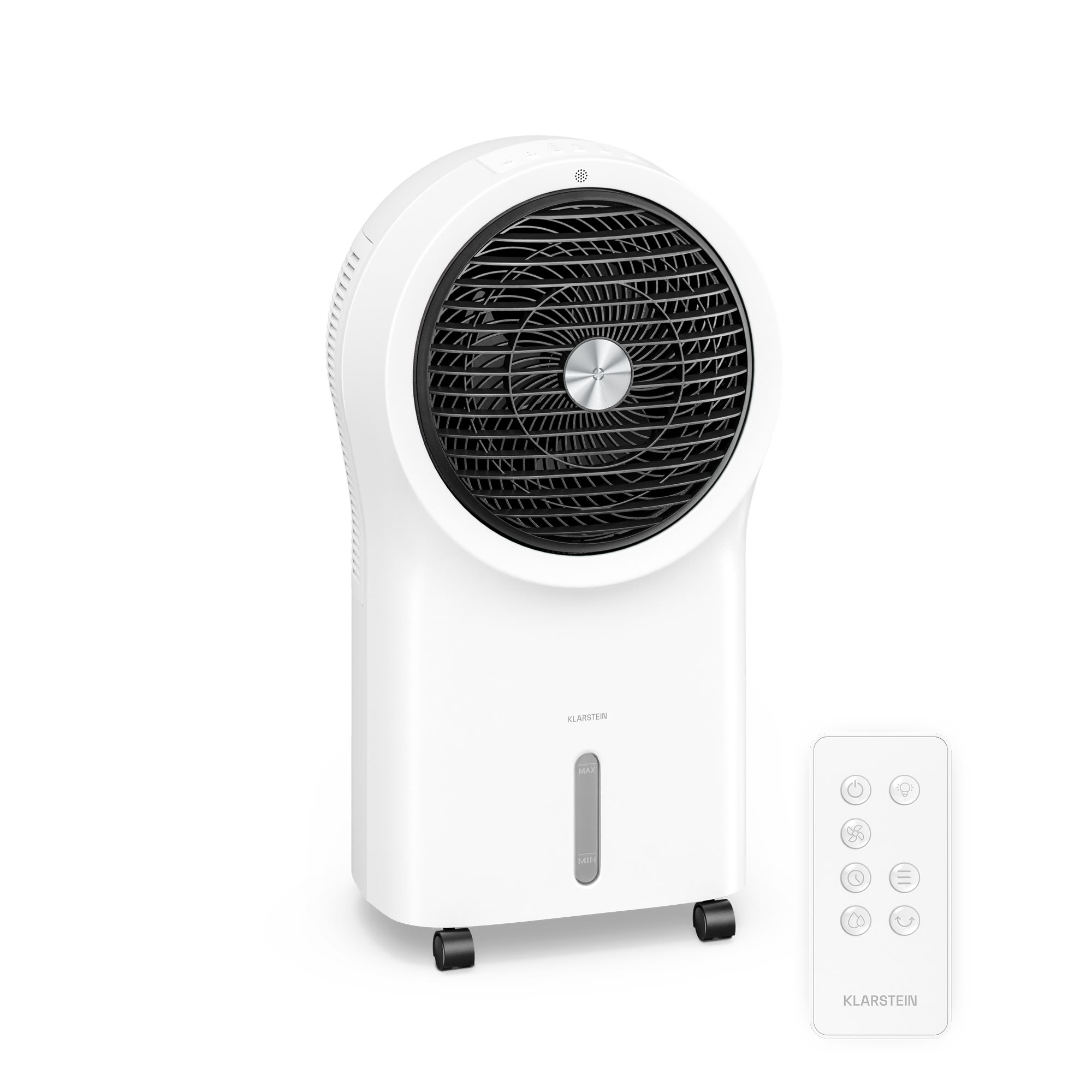 Klarstein Whirlwind ochladzovač vzduchu | 320 m³/h | 6 l | 30 m² | 2 chladiace balíky | 3 režimy | 60 W