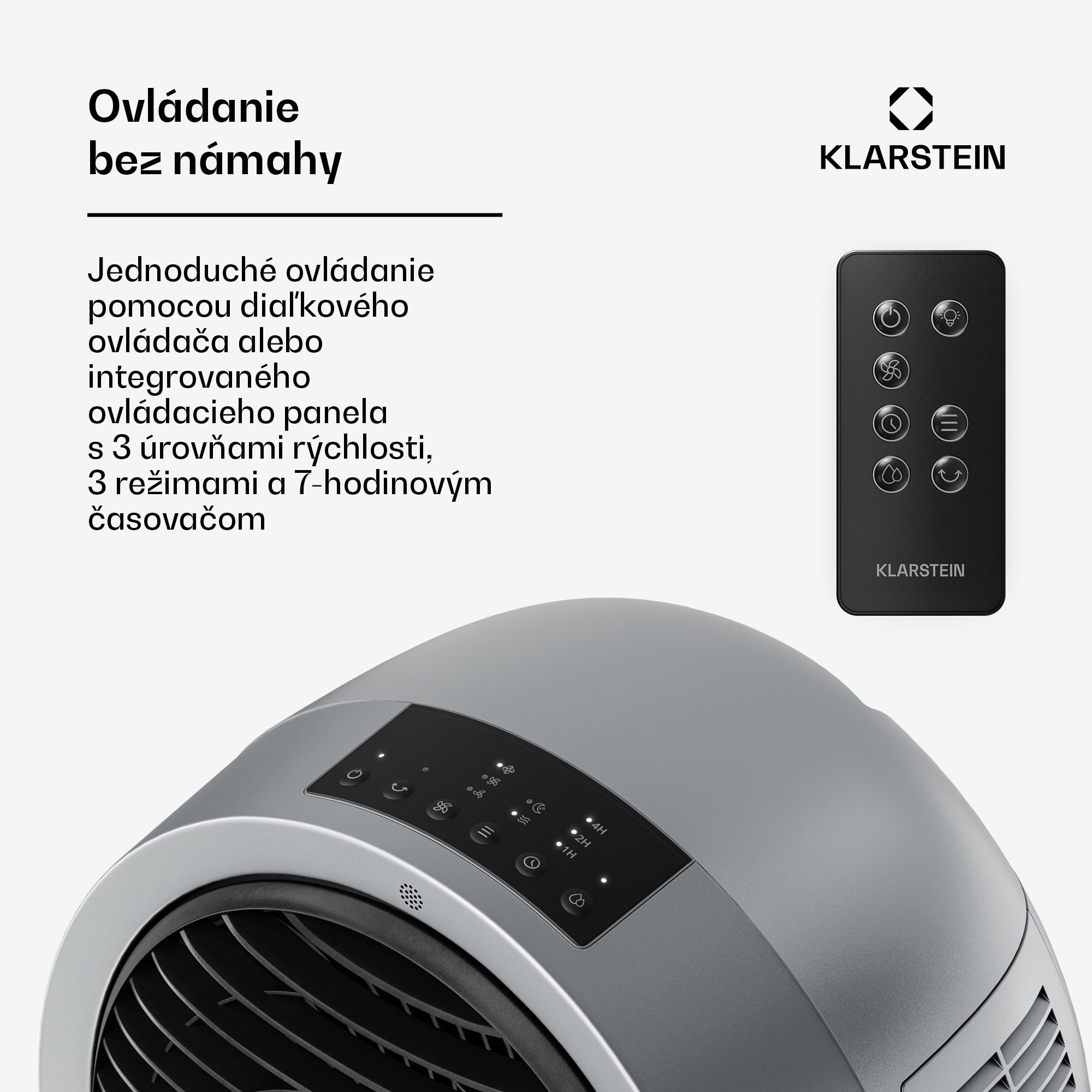 Klarstein Whirlwind ochladzovač vzduchu | 320 m³/h | 6 l | 30 m² | 2 chladiace balíky | 3 režimy | 60 W – Obrázok 4