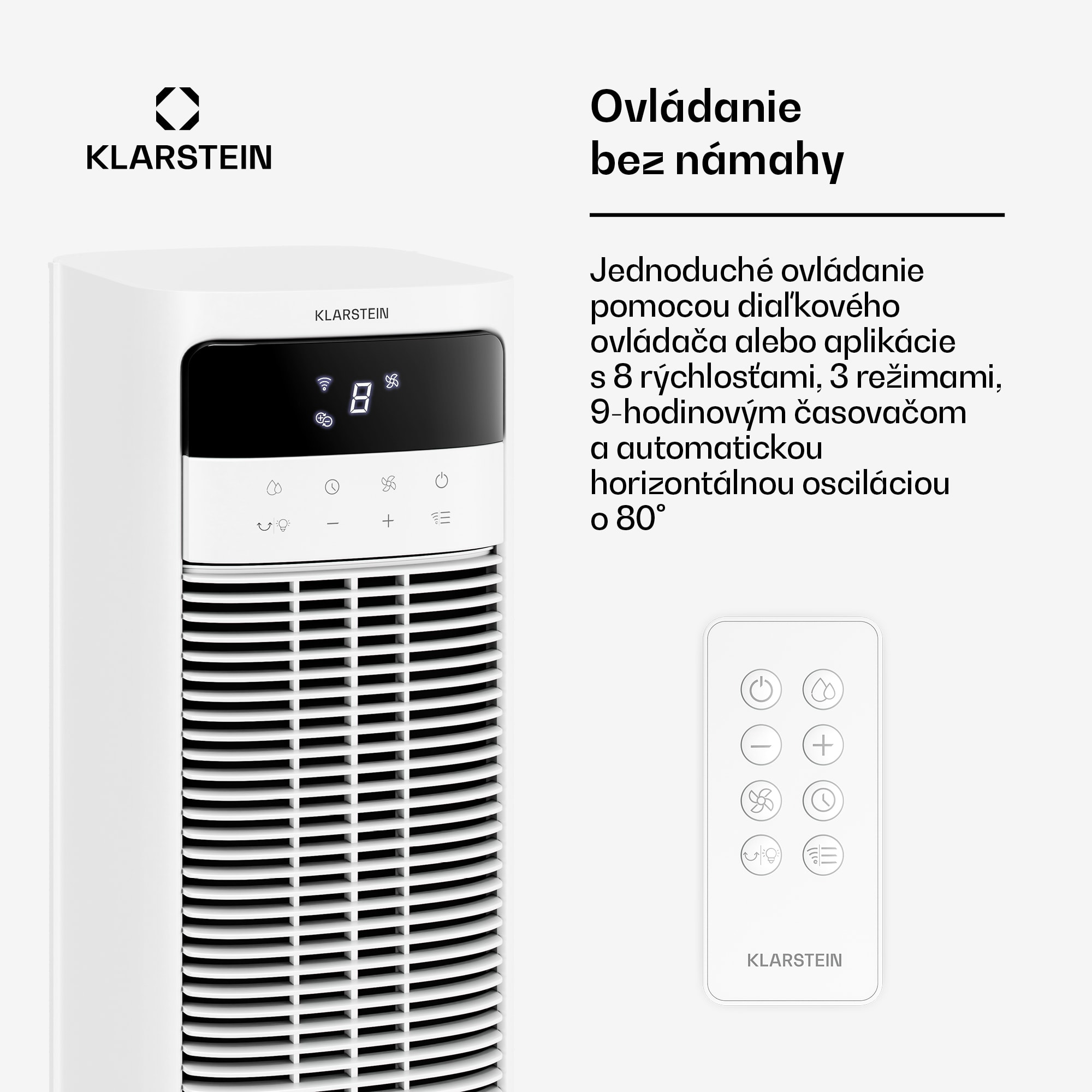 Klarstein Mistral inteligentný ochladzovač vzduchu s vodným chladením | 365 m³/h | 4 l | 35 m² | 3 režimy | 36 W – Obrázok 4