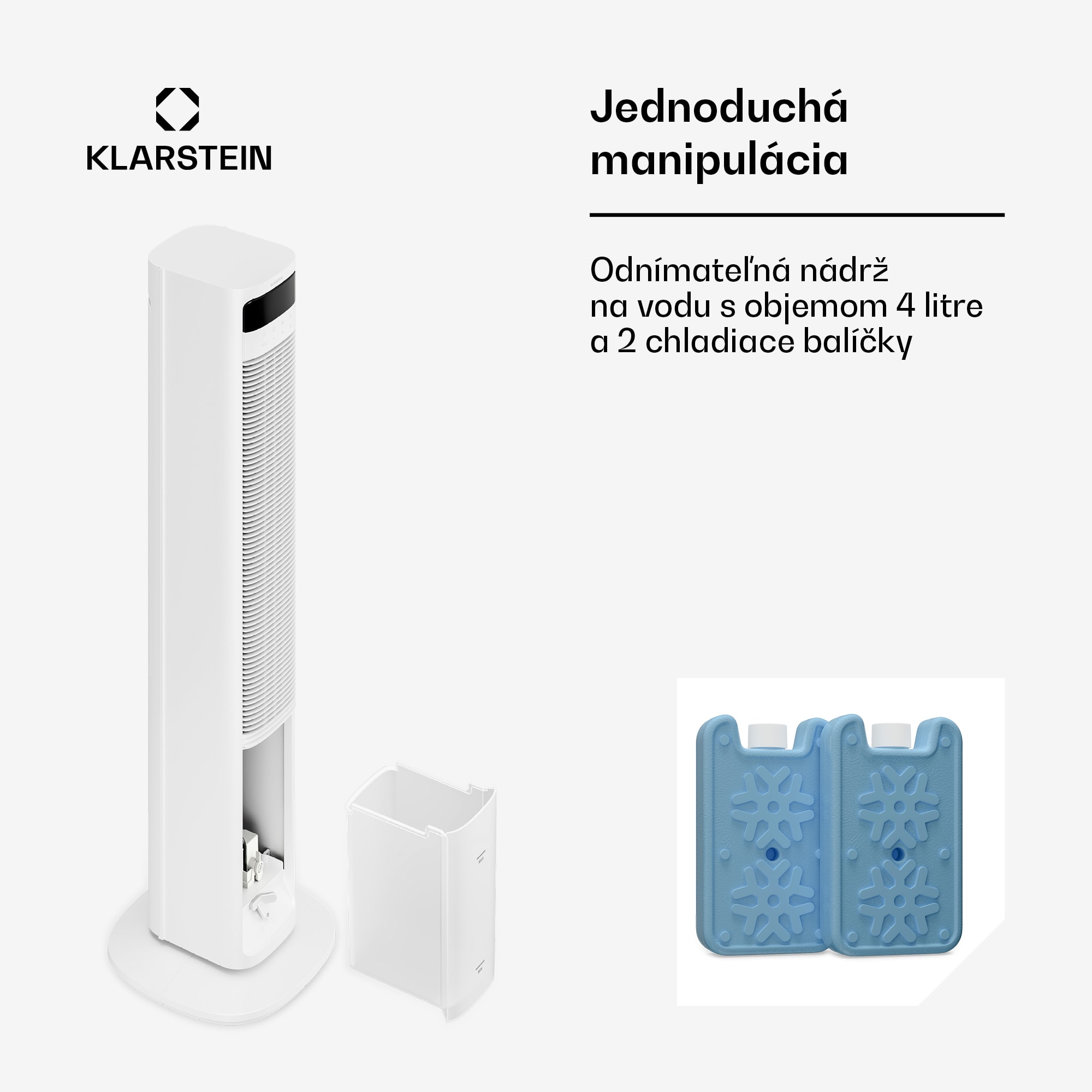 Klarstein Mistral inteligentný ochladzovač vzduchu s vodným chladením | 365 m³/h | 4 l | 35 m² | 3 režimy | 36 W – Obrázok 5