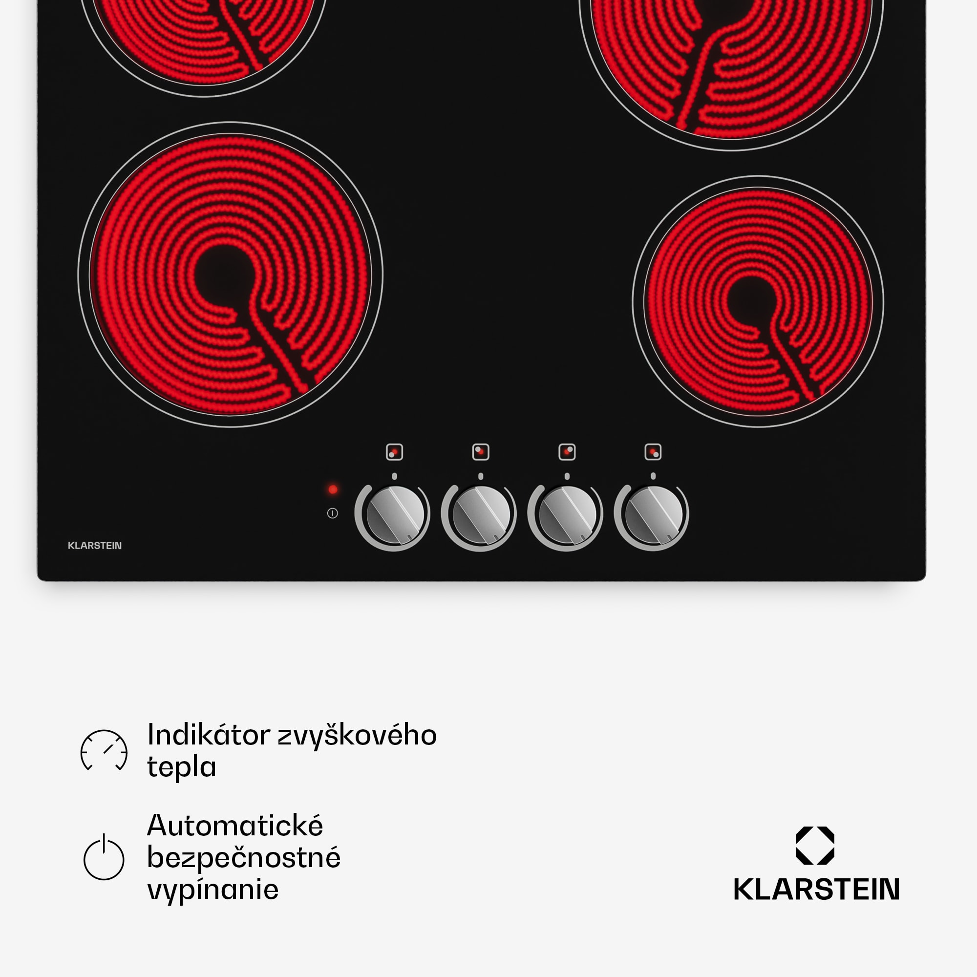 Klarstein EasyCook sklokeramická varná doska | 4 varné zóny | 5800 W | 11 úrovní výkonu | 60 cm – Obrázok 5