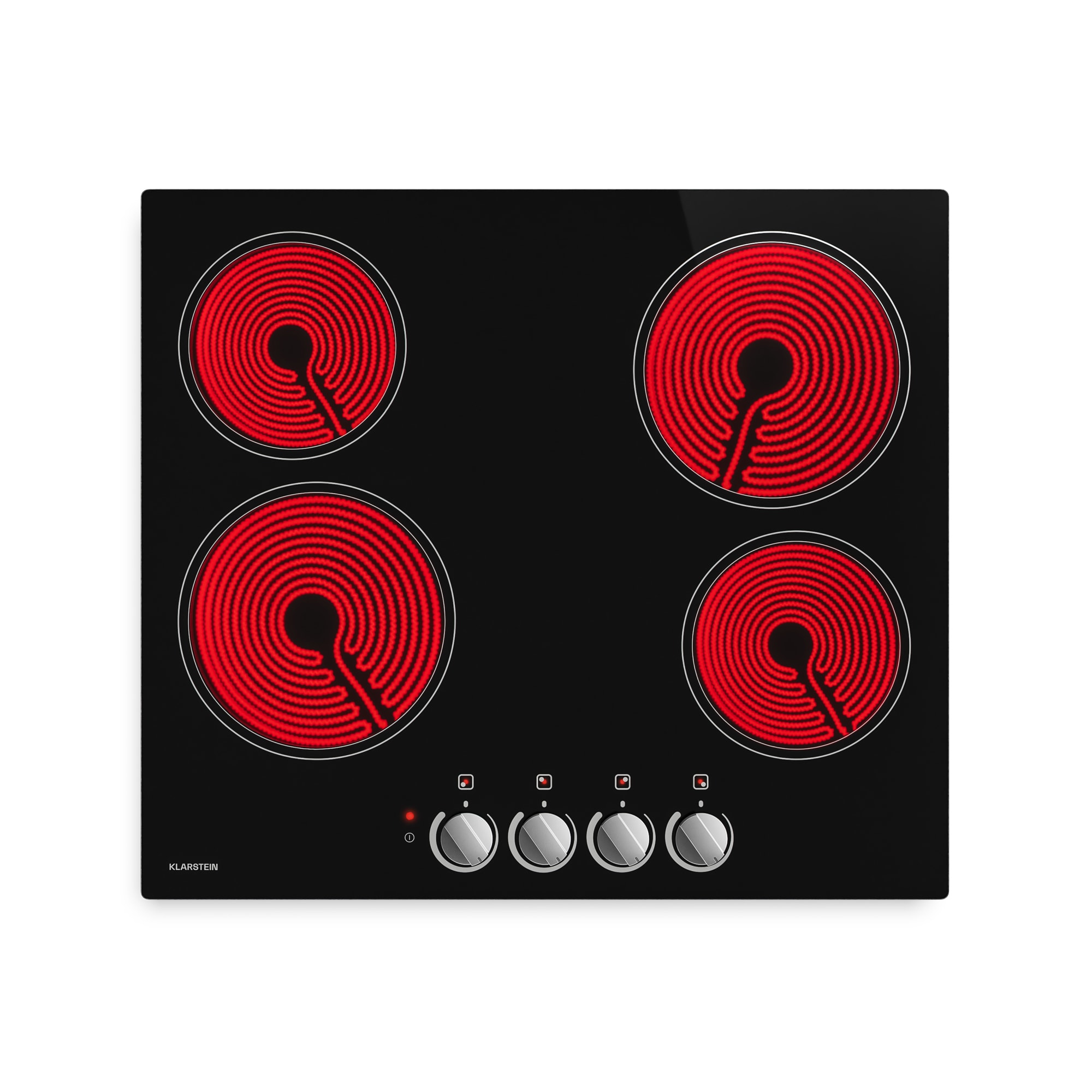 Klarstein EasyCook sklokeramická varná doska | 4 varné zóny | 5800 W | 11 úrovní výkonu | 60 cm