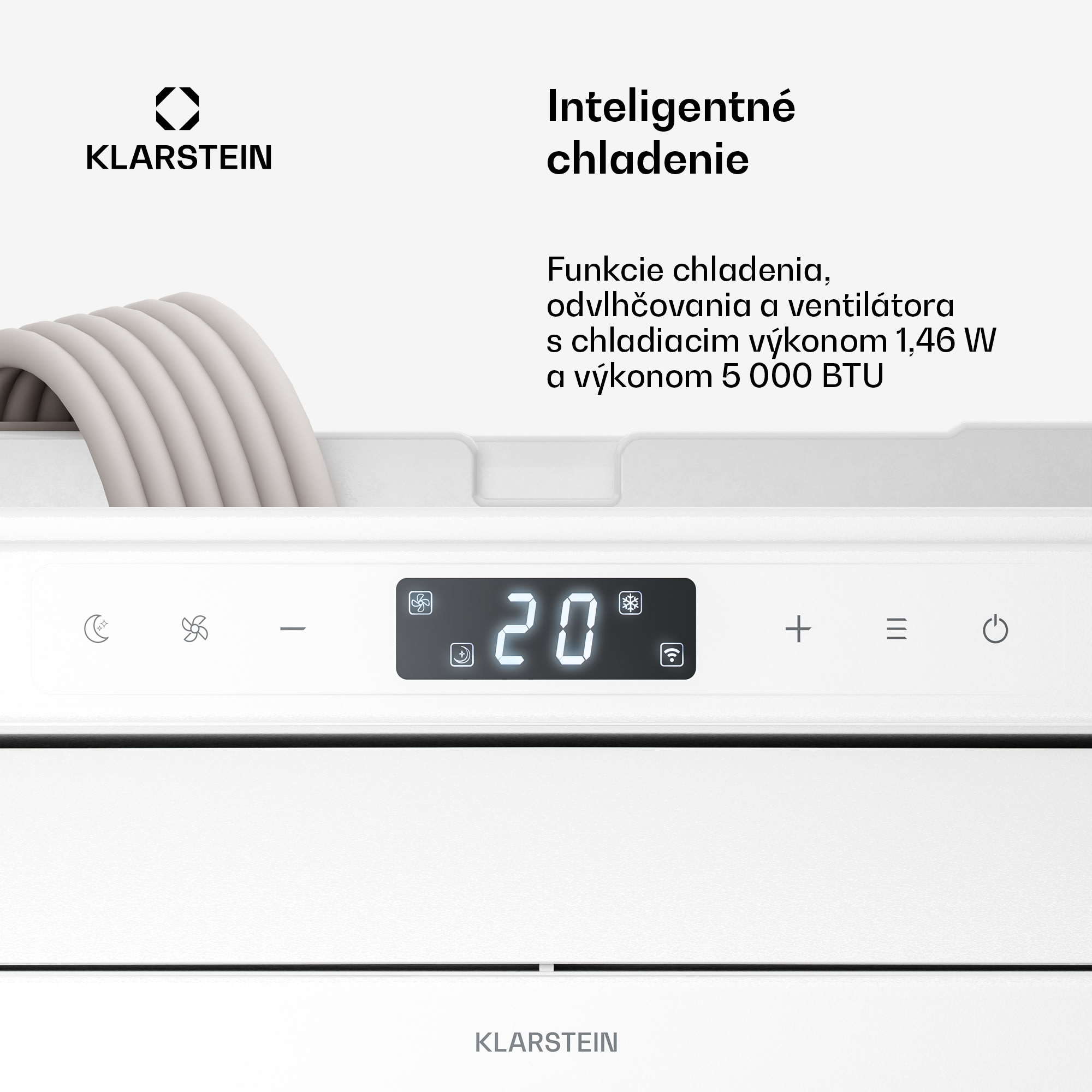 Klarstein Chillavan mobilná klimatizácia pre obytné vozidlá | 5000 BTU | 33 cm | 20 m² | energetická trieda A – Obrázok 3