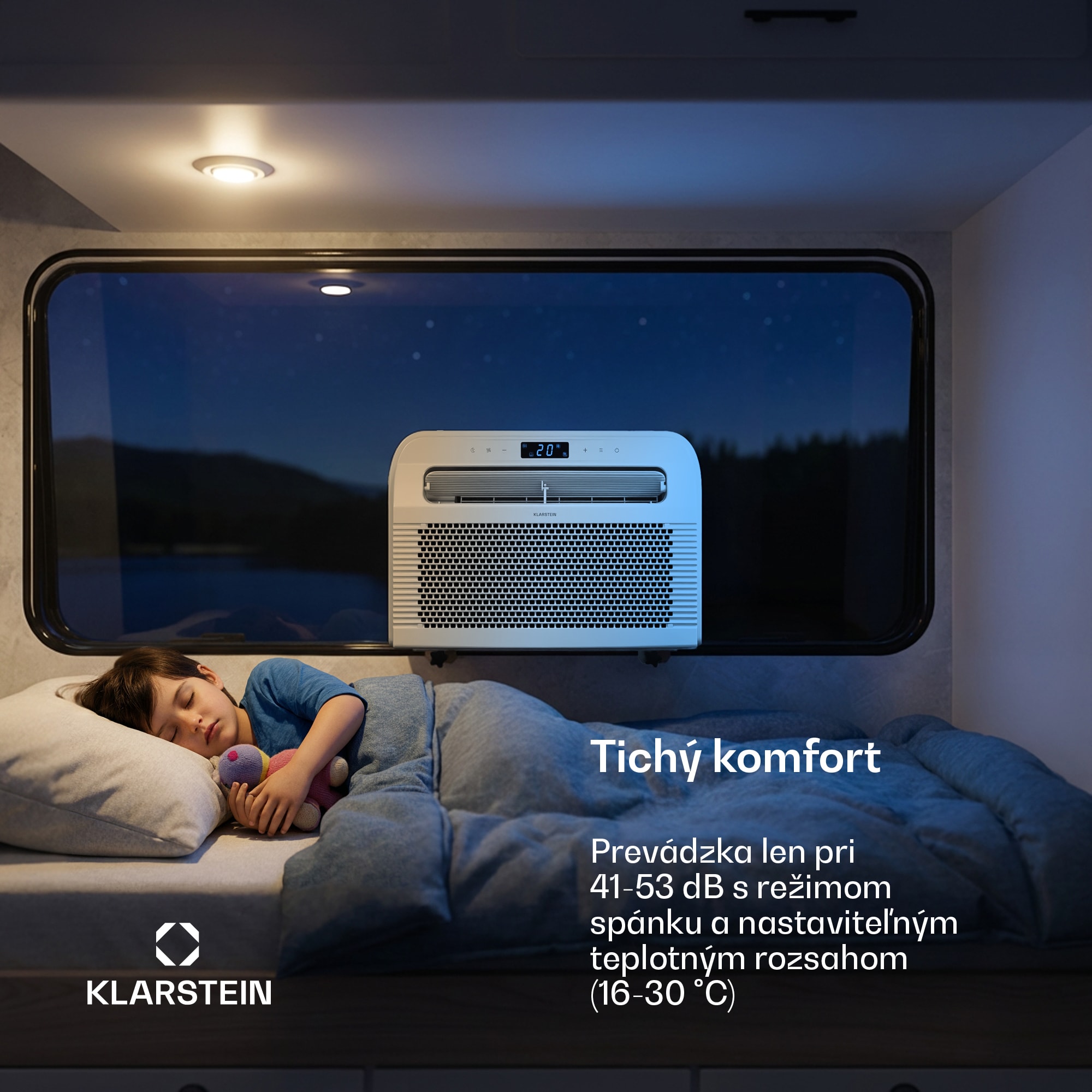 Klarstein Chillavan mobilná klimatizácia pre obytné vozidlá | 5000 BTU | 33 cm | 20 m² | energetická trieda A – Obrázok 5