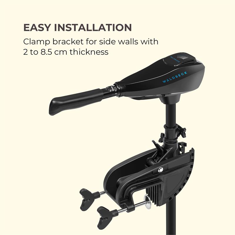 Waldbeck Barracuda 50, elektrický prívesný motor, 50 lbs/564 W, 12V, 3-krídlová vrtuľa – Obrázok 4