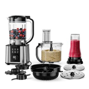 Klarstein Verosteel kuchynský robot s mixérom | miesenie, šľahanie a odšťavovanie | 1200 W | 2 l /1,75 l