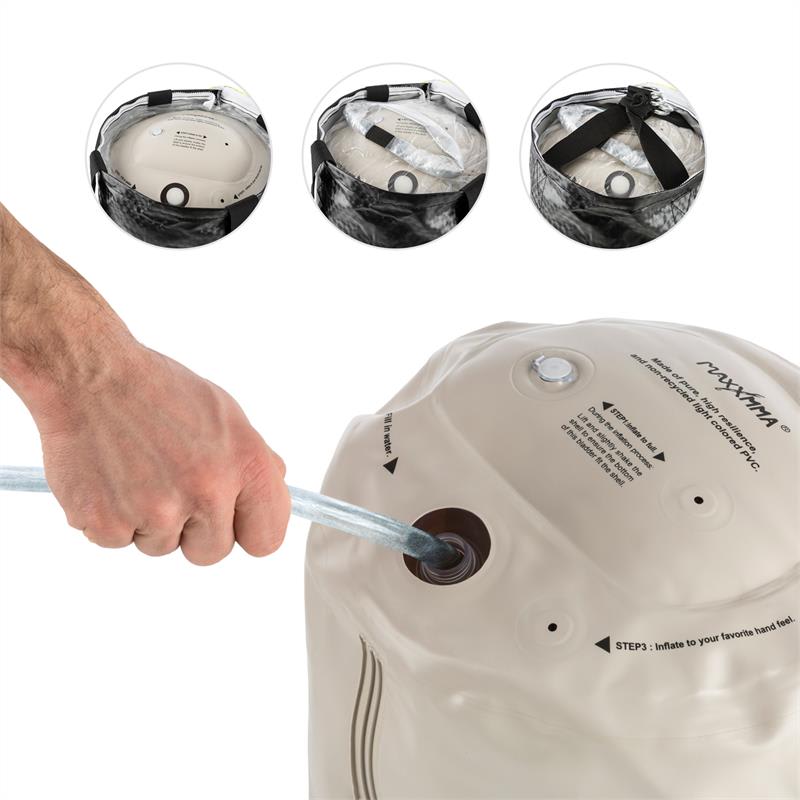 KLARFIT Maxxmma A, boxovacie vrece, záťažové vrece, tréning spodného úderu/zdviháku, náplň voda/vzduch, 3' – Obrázok 5