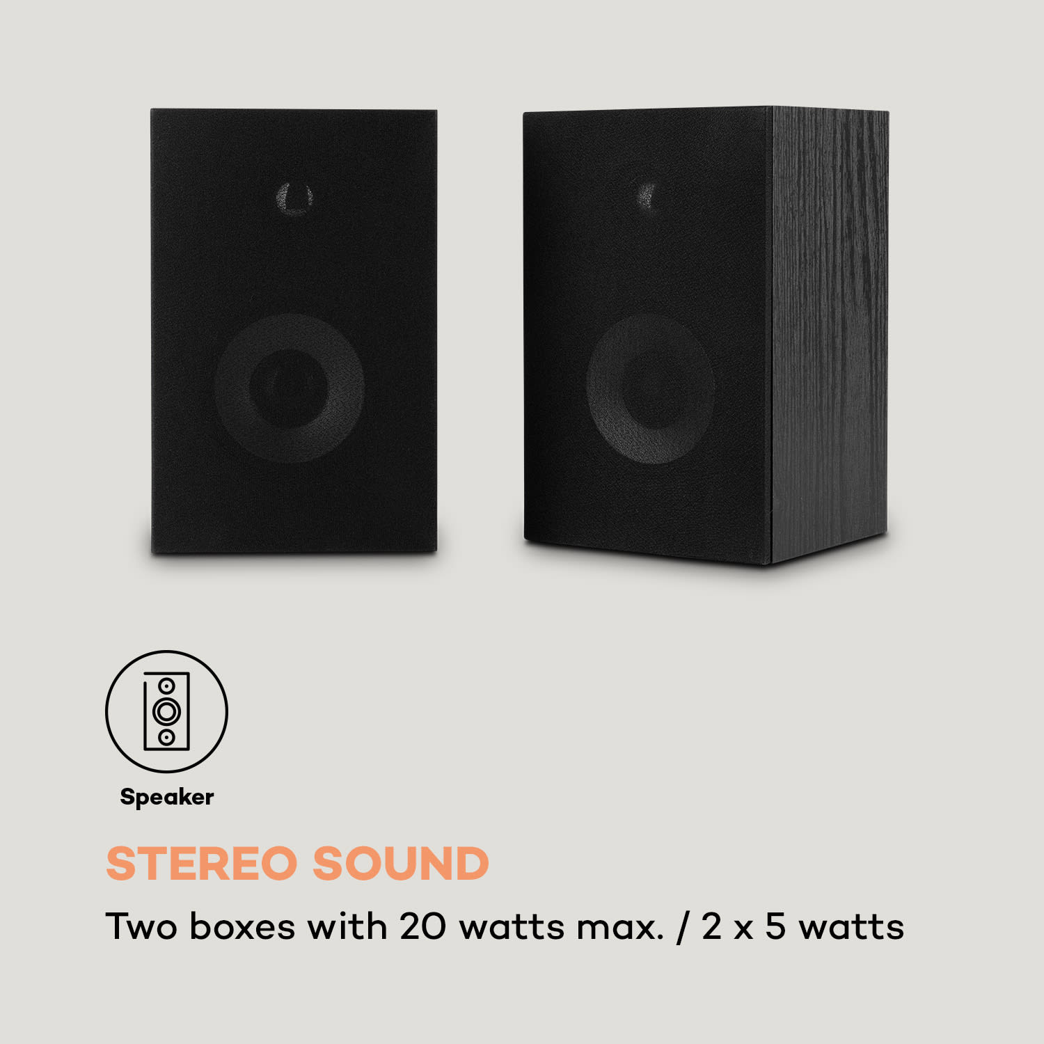 Auna TT-Play PLUS, gramofón, reproduktory, max.20W, BT, 33/45 rpm – Obrázok 3