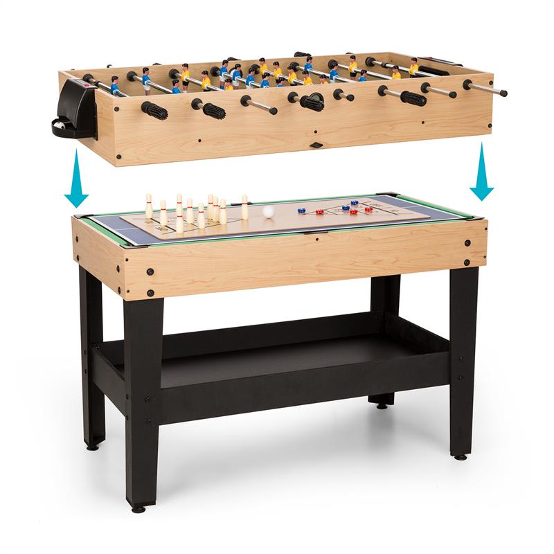 OneConcept Game-Star hrací stôl s 15 hrami, multigame, odkladací priečinok, MDF – Obrázok 2