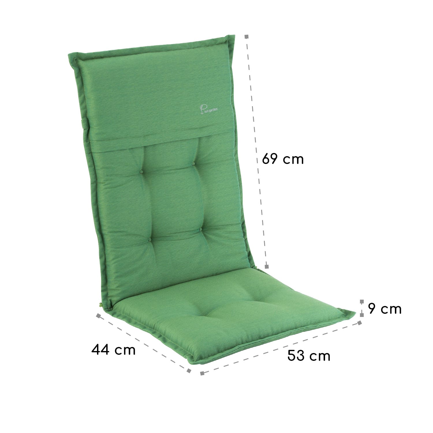Blumfeldt Coburg, čalúnenie, čalúnenie na kreslo, vysoké operadlo, záhradná stolička, polyester, 53x117x9cm – Obrázok 5
