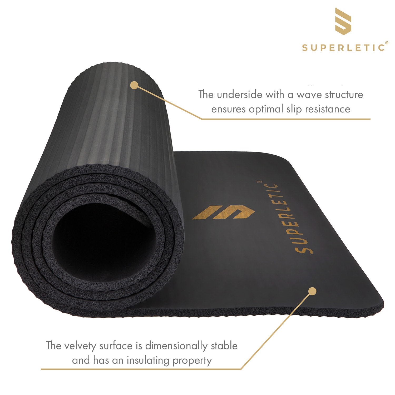 Capital Sports Deva, gymnastická podložka, 180x1,0x60 cm, NBR pena, protišmyková, vrátane popruhu – Obrázok 5