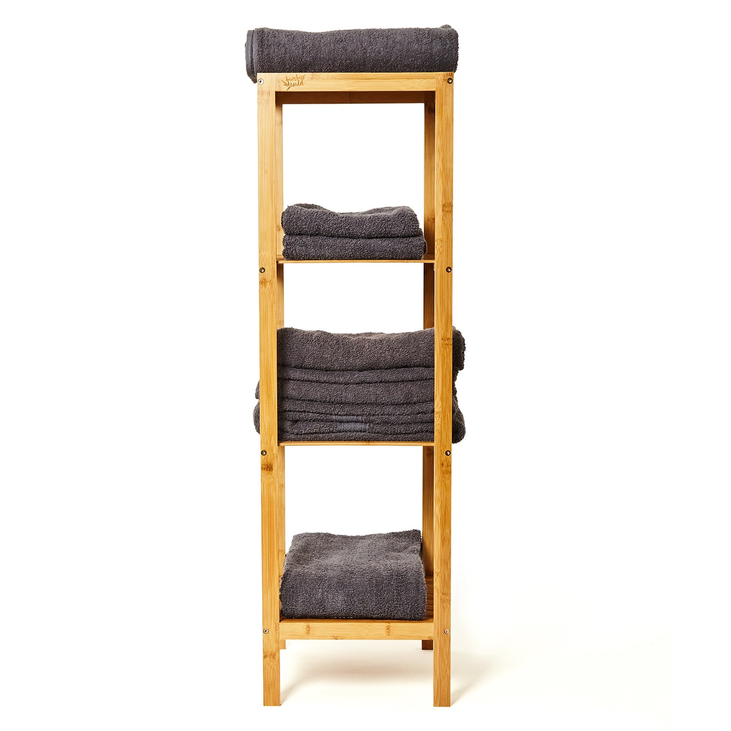 Blumfeldt Regál, viacúčelový regál, 4 úrovne, 34 × 110 × 33 cm (Š × V × H), kombinovateľný, bambus – Obrázok 4