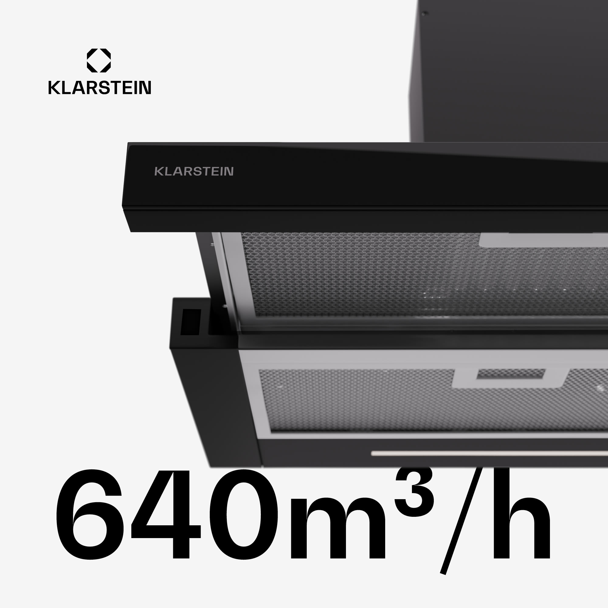 Klarstein Mariana Neo 90, plochý digestor, 90 cm, 640 m³/h, odsávanie vzduchu, LED – Obrázok 4