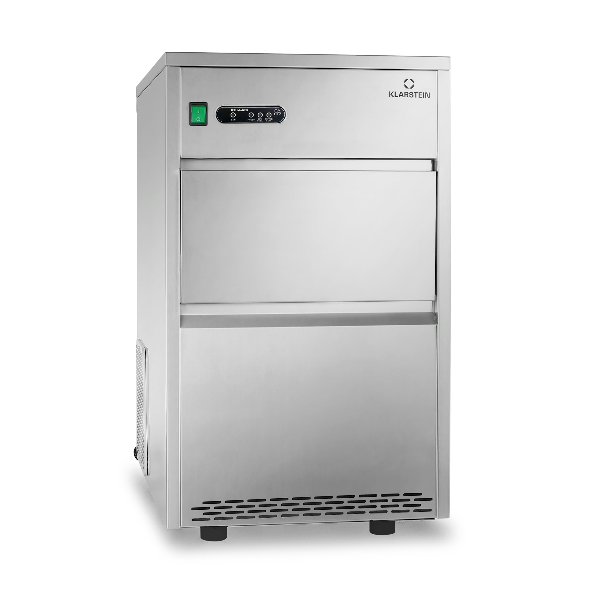 Klarstein Powericer XXL, výrobník ľadu, priemyselné zariadenie na výrobu kociek ľadu, 160 W