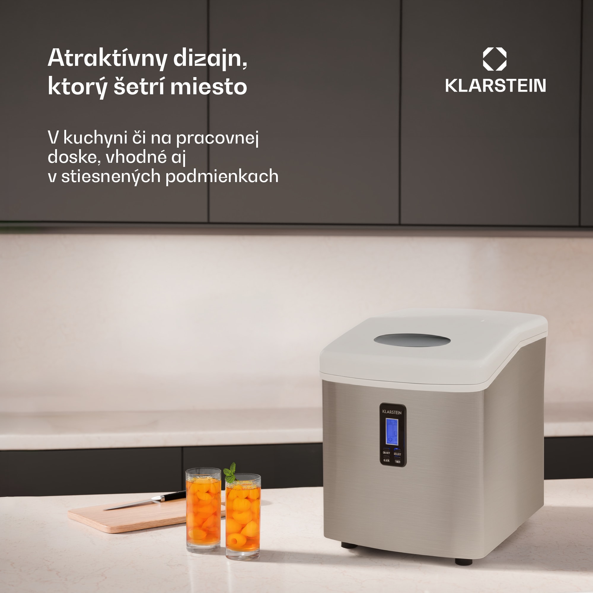 Klarstein Mr. Black-Frost, výrobník ľadu, 150 W, stroj na výrobu ľadu – Obrázok 3