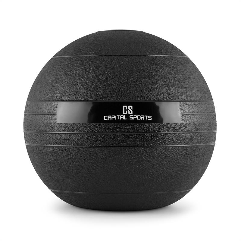Capital Sports Groundcracker, čierny, 20 kg, slamball, guma – Obrázok 3