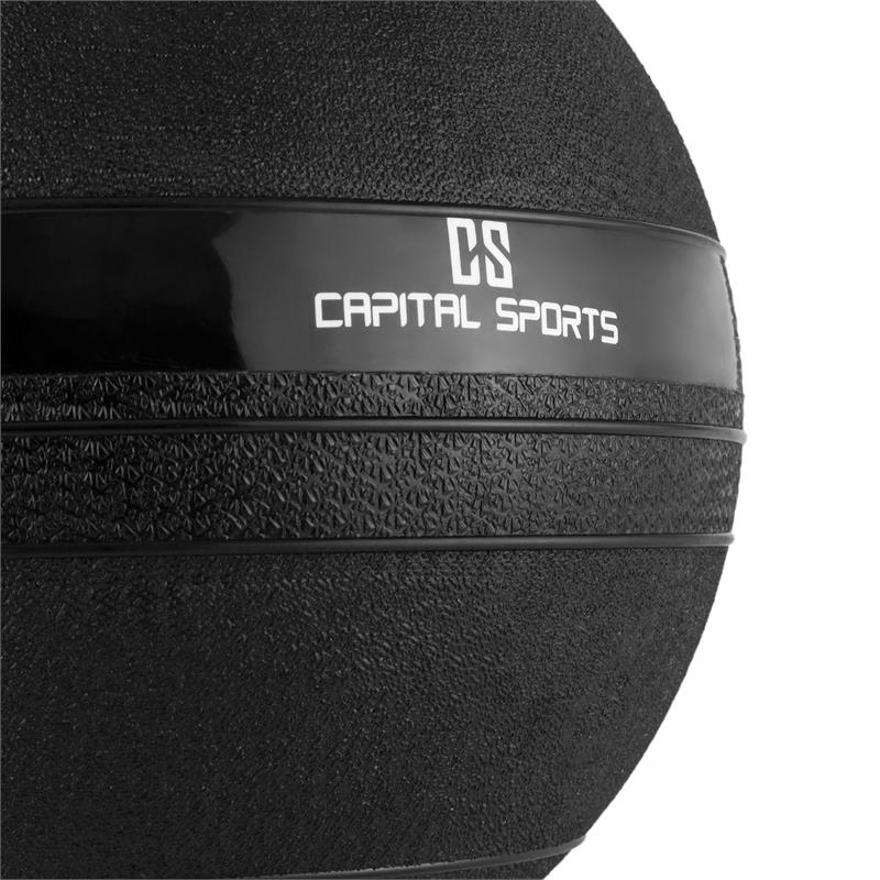 Capital Sports Groundcracker, čierny, 20 kg, slamball, guma – Obrázok 5