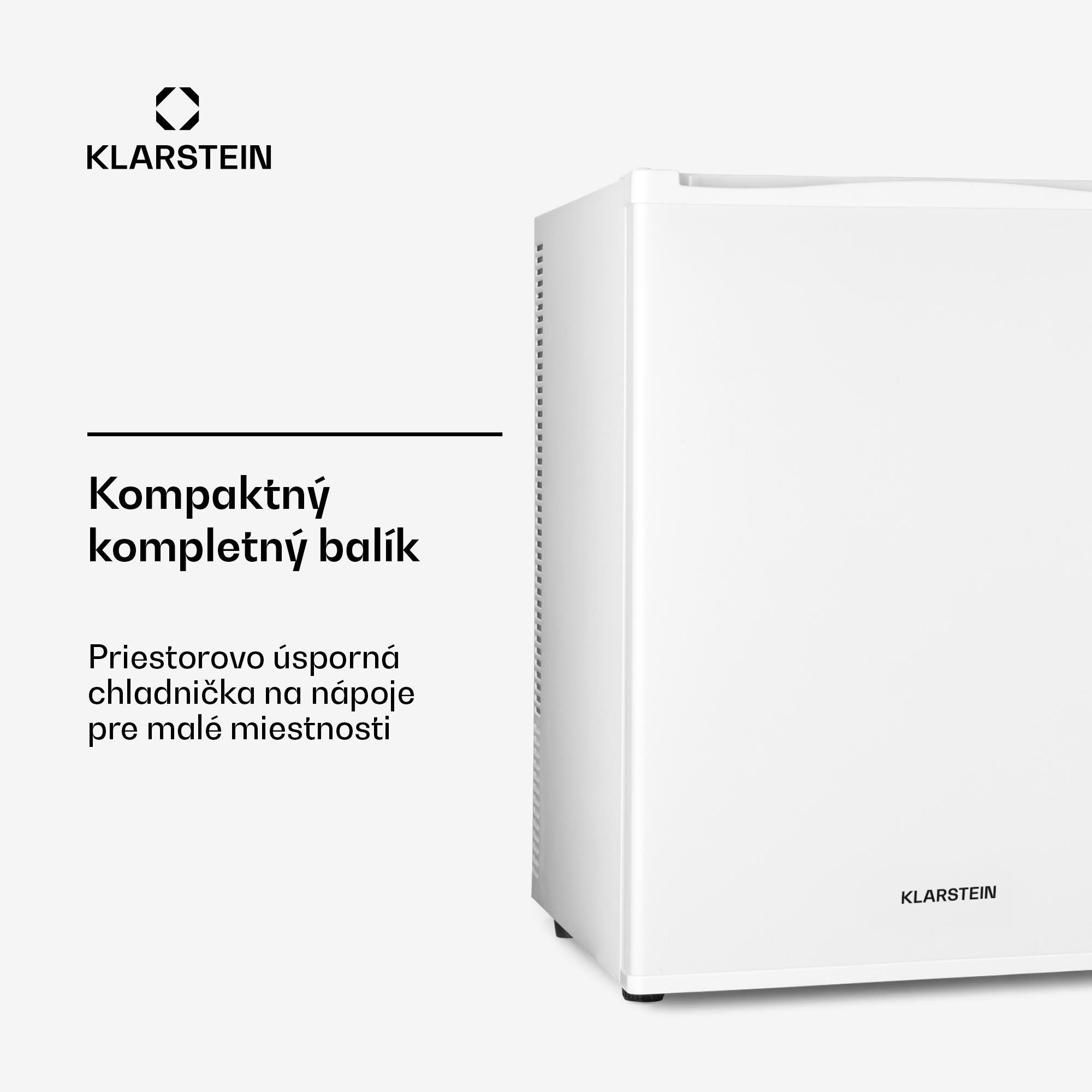 Klarstein Happy Hour 40, mini chladnička, 40 l, 5-15°C, tichá, 23dB, LED-svetlo, biela – Obrázok 3