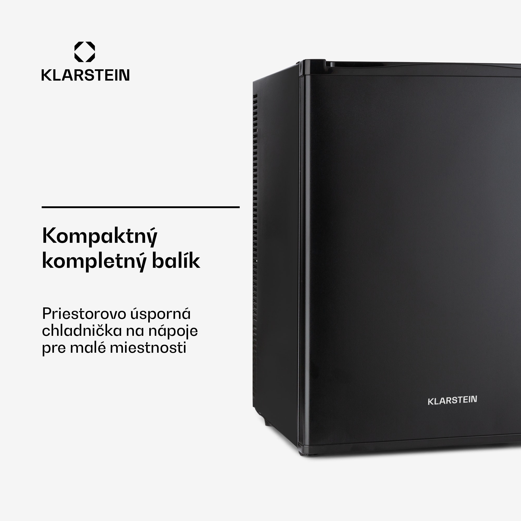 Klarstein Happy Hour 40, mini chladnička, 40 l, 5-15°C, tichá, 23dB, LED-svetlo, čierny – Obrázok 3