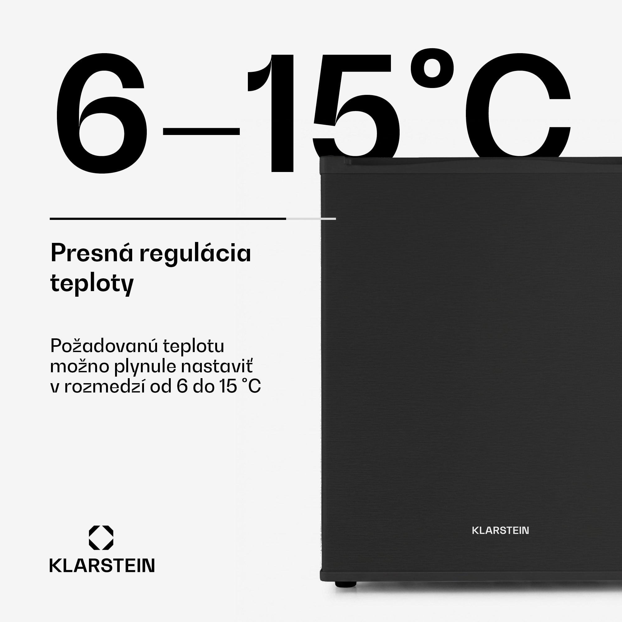 Klarstein Happy Hour 40, mini chladnička, 40 l, 5-15°C, tichá, 23dB, LED-svetlo, čierny – Obrázok 4