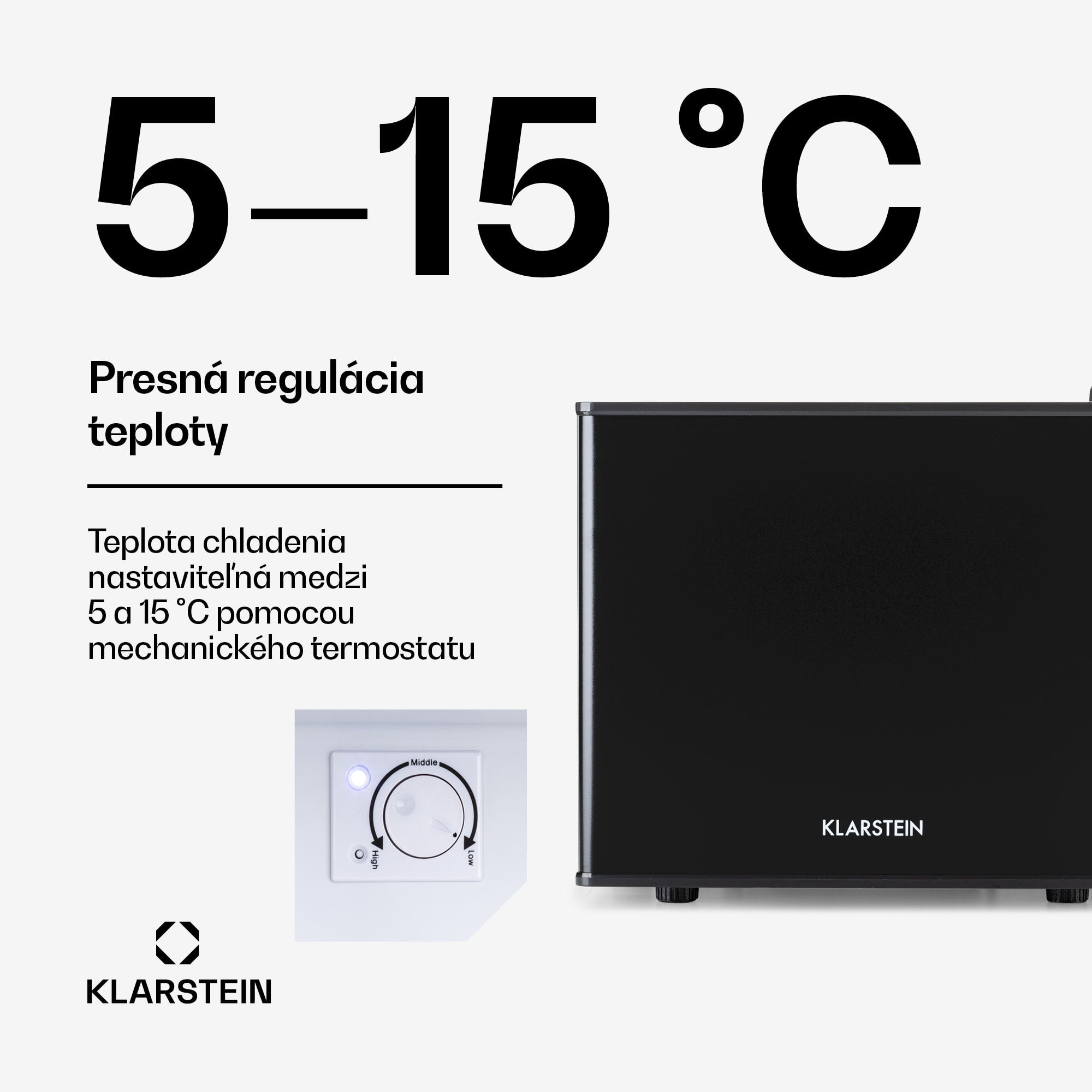 Klarstein Geheimversteck, mini chladnička, 17 l, 2 úrovne, 26dB, termoelektrická – Obrázok 4