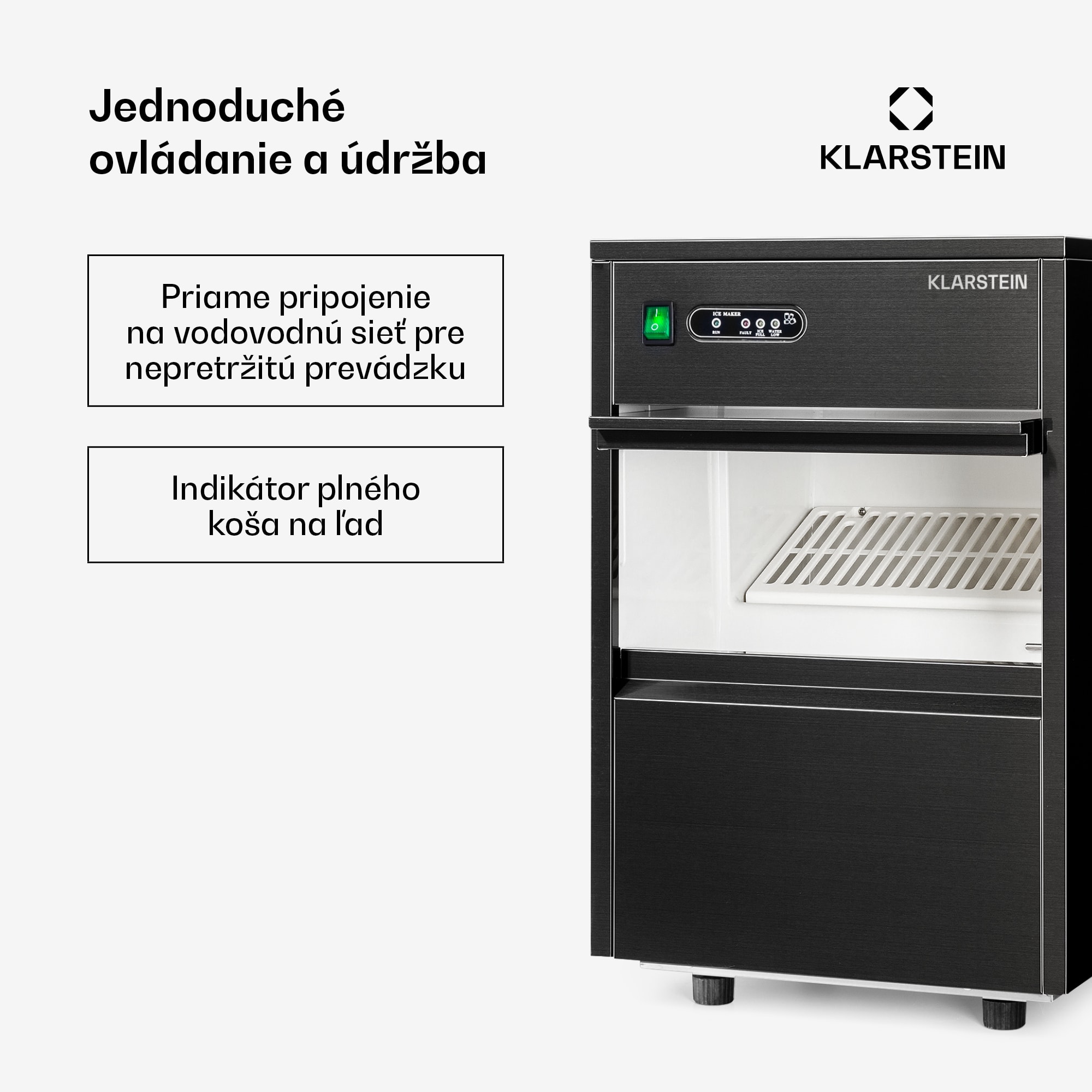 Klarstein Powericer XL, výrobník ľadu, 20 kg/24 h, 145 W – Obrázok 3
