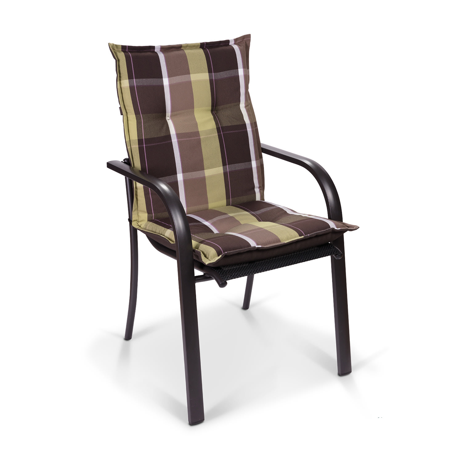 Blumfeldt Prato, čalúnená podložka, podložka na stoličku, podložka na nižšie polohovacie kreslo, na záhradnú stoličku, polyester, 50 × 100 × 8 cm – Obrázok 2
