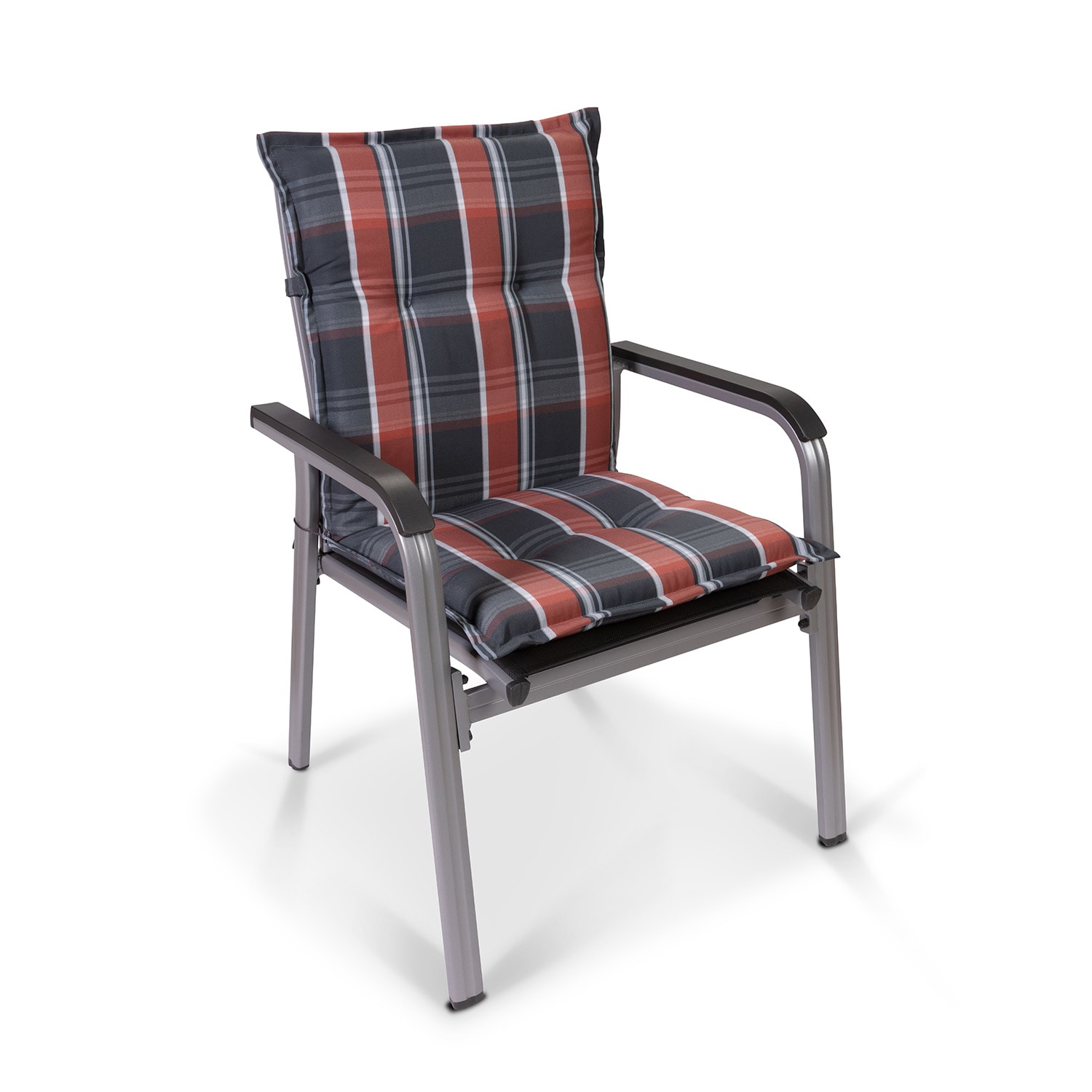 Blumfeldt Prato, čalúnená podložka, podložka na stoličku, podložka na nižšie polohovacie kreslo, na záhradnú stoličku, polyester, 50 × 100 × 8 cm – Obrázok 2