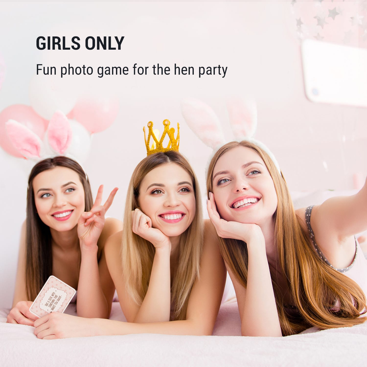 Spielehelden Bride'n'Selfies, hra s fotkami, 55 fotografických úloh, pre dievčatá v anglickom jazyku – Obrázok 3