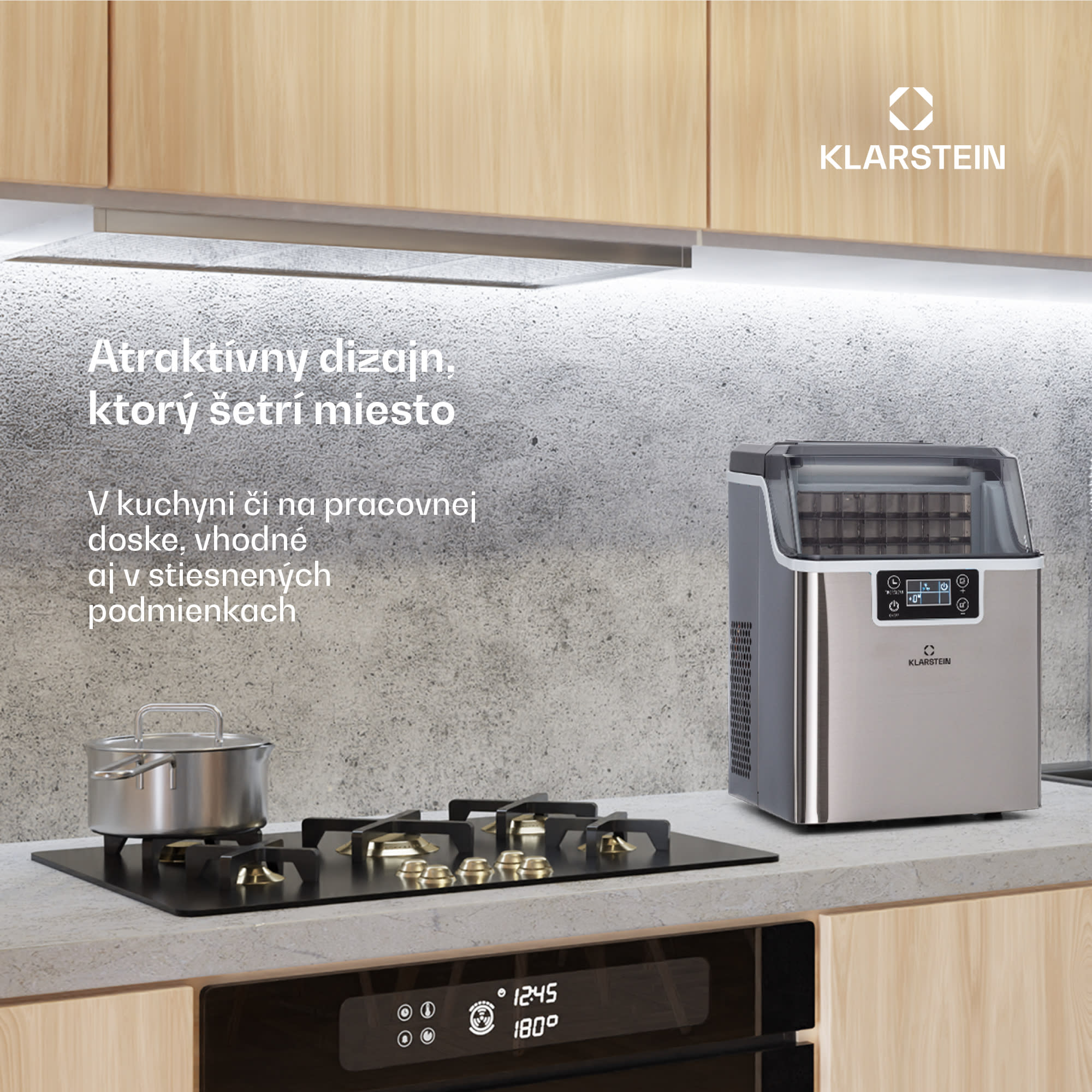 Klarstein Chios, výrobník ľadu, 20 kg/24 h, Auto-Clean, nádrž 3,2 l – Obrázok 3