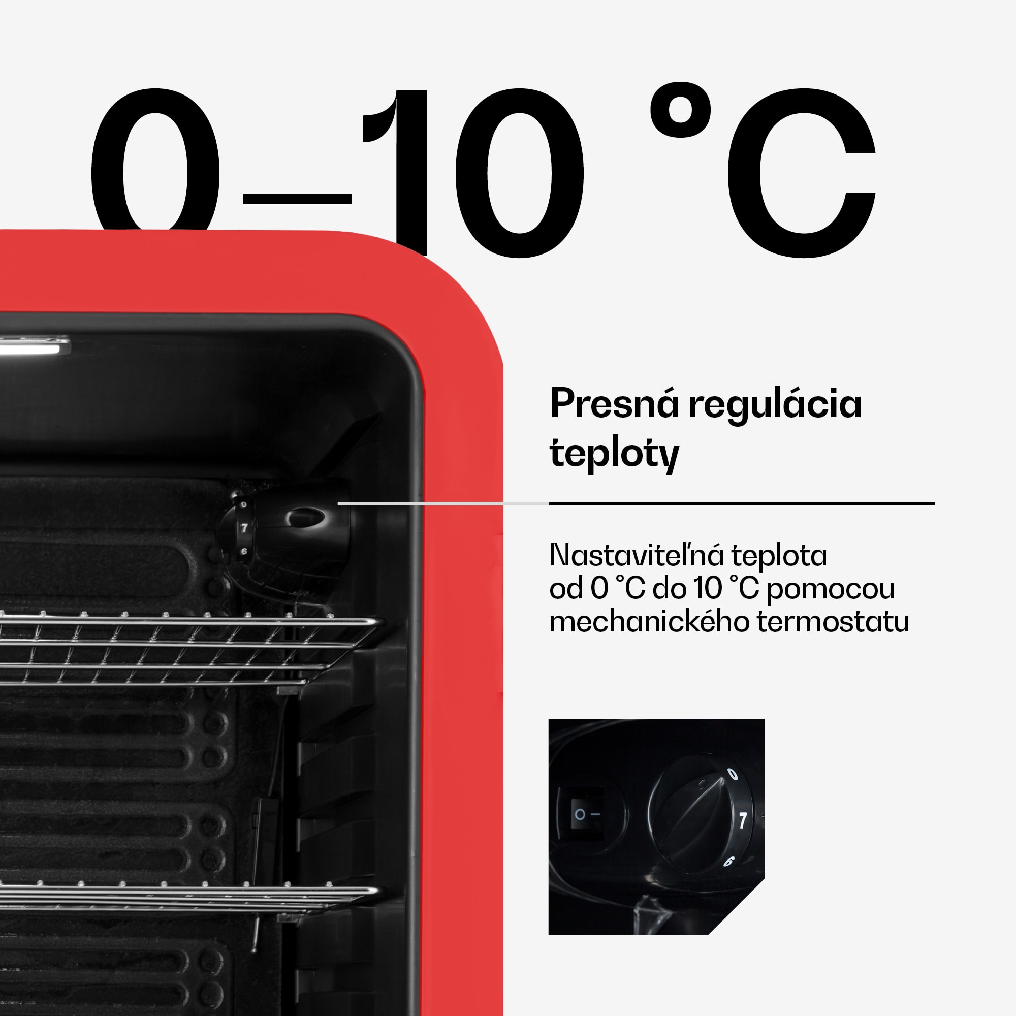 Klarstein PopLife, chladnička na nápoje, chladnička, 115 l, 0-10°C, retro dizajn – Obrázok 4