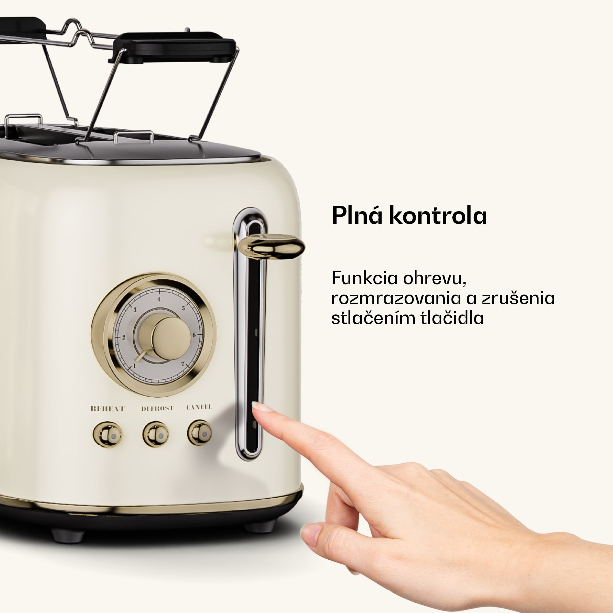 Klarstein Victoria hriankovač | Hriankovač na 2 krajce | 800 W | 7 úrovní opečenia | Ohrievač žemlí – Obrázok 5