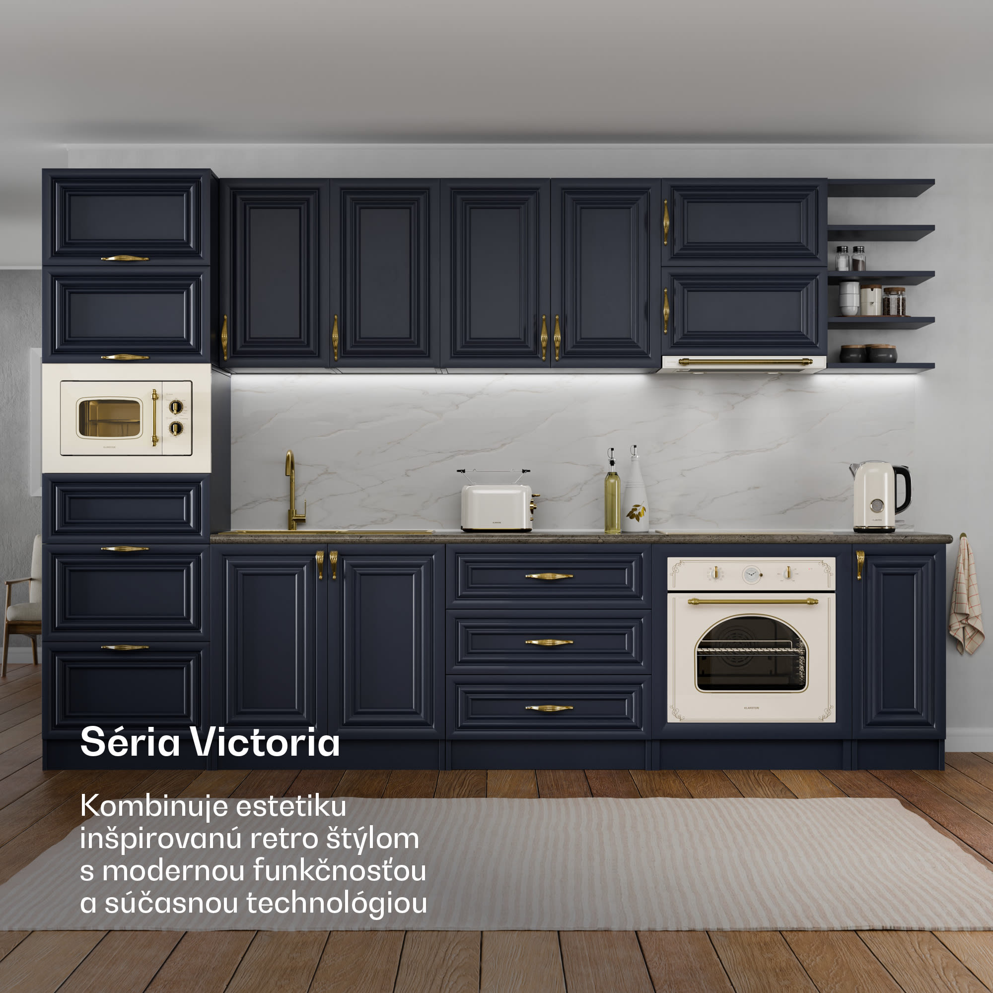 Klarstein Victoria rýchlovarná kanvica | 1,7 litra | 2200 W | Základňa otočná o 360° | Nadčasový dizajn – Obrázok 2
