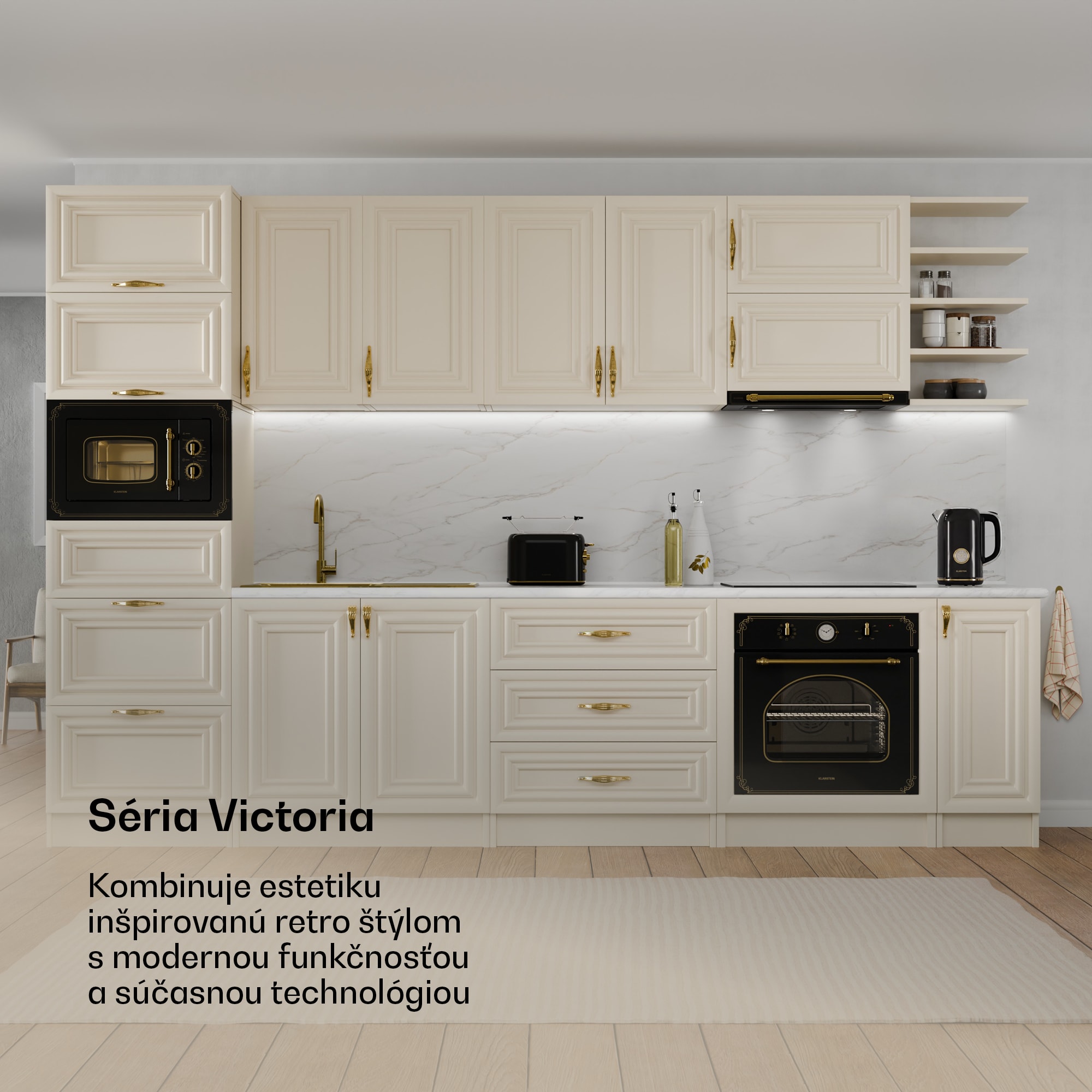 Klarstein Victoria rýchlovarná kanvica | 1,7 litra | 2200 W | Základňa otočná o 360° | Nadčasový dizajn – Obrázok 2