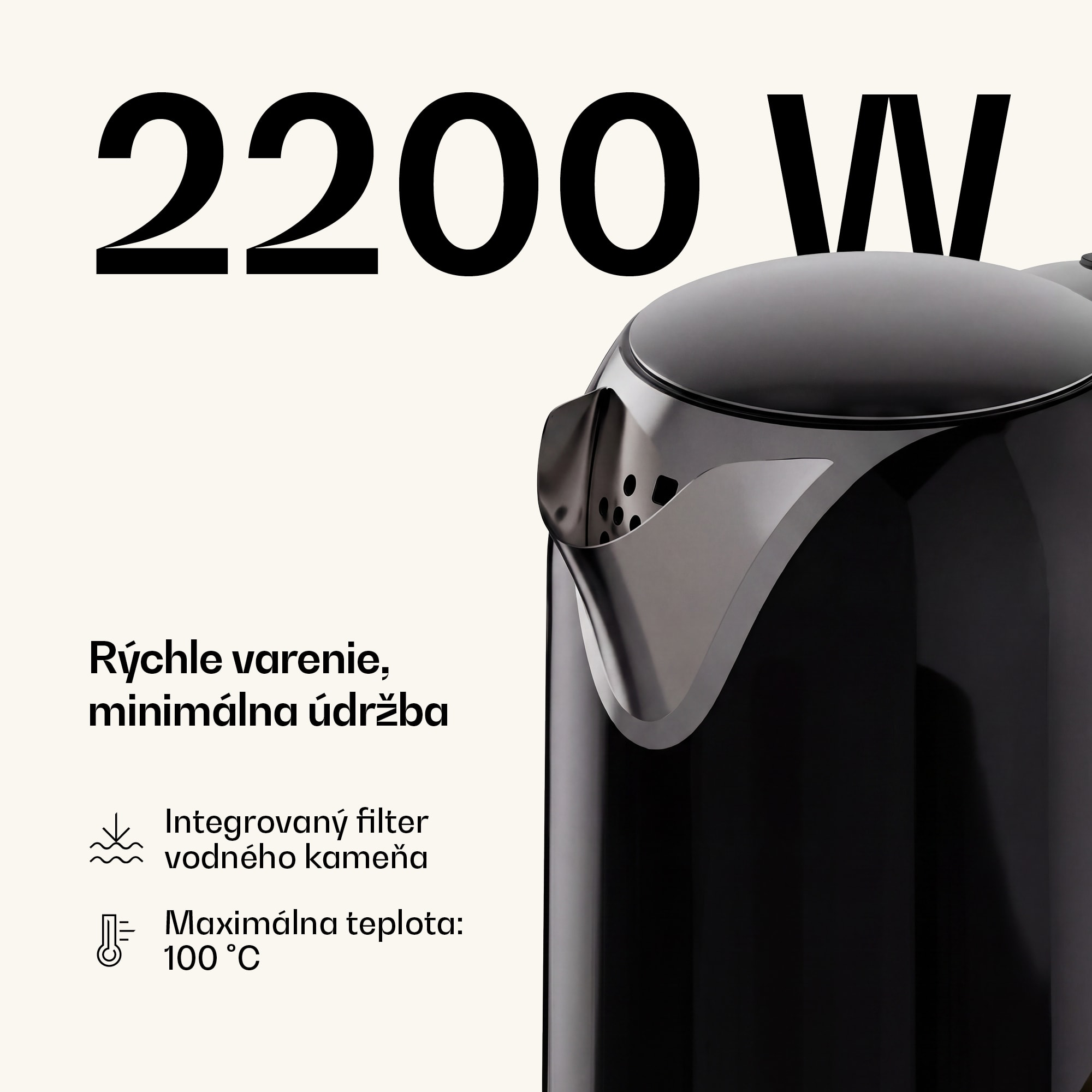 Klarstein Victoria rýchlovarná kanvica | 1,7 litra | 2200 W | Základňa otočná o 360° | Nadčasový dizajn – Obrázok 5